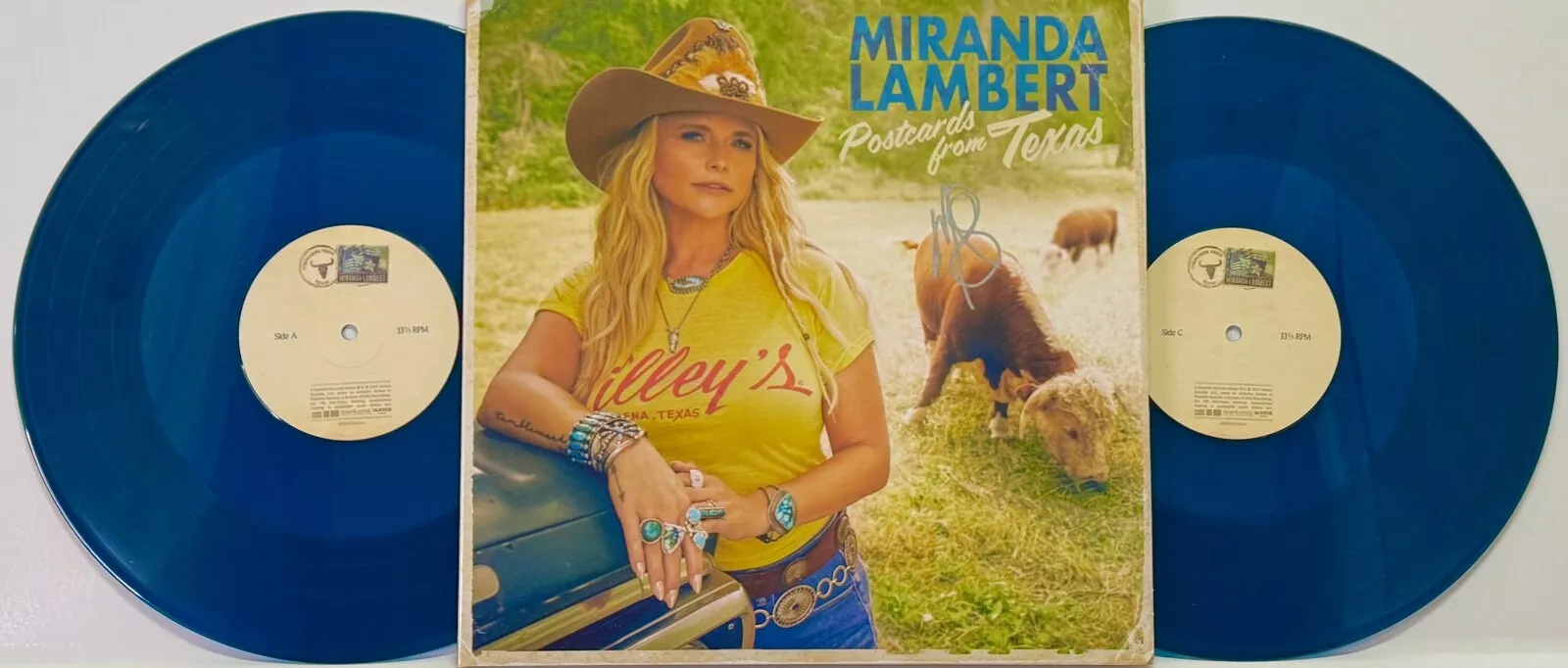 MIRANDA LAMBERT Signed LP Cover 