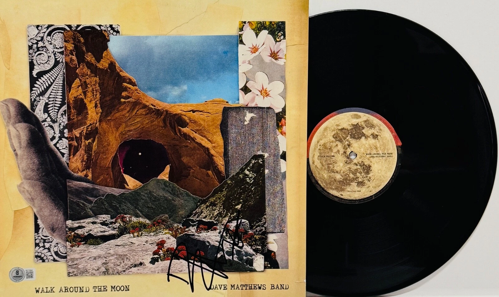 DAVE MATTHEWS BAND Signed Autograph LP Cover 
