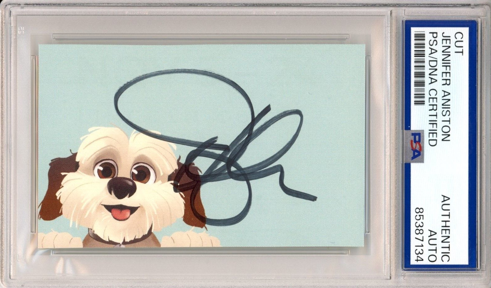 Jennifer Aniston FRIENDS SIGNED Cut Signature PSA DNA COA AUTHENTIC AUTOGRAPH