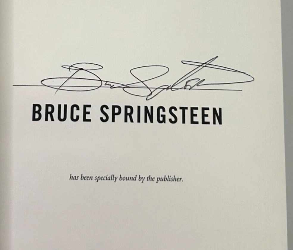 BRUCE SPRINGSTEEN Signed Autograph Book 