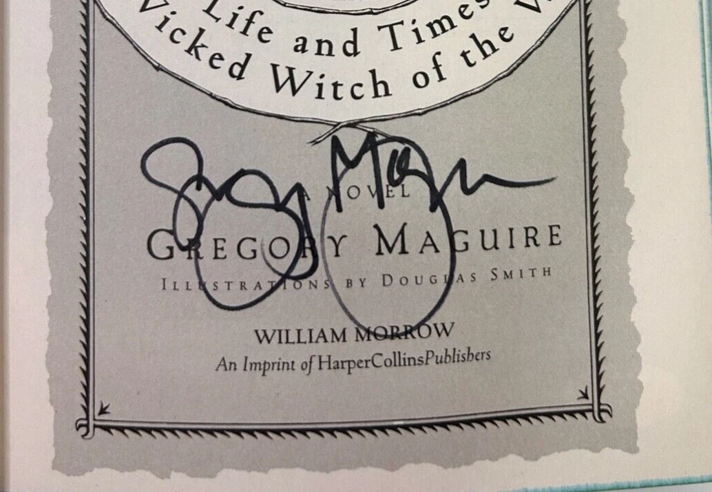 GREGORY MAGUIRE Signed Autograph Book 