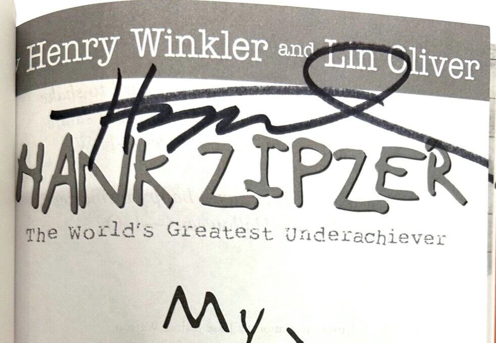 HENRY WINKLER Signed Autograph Book 