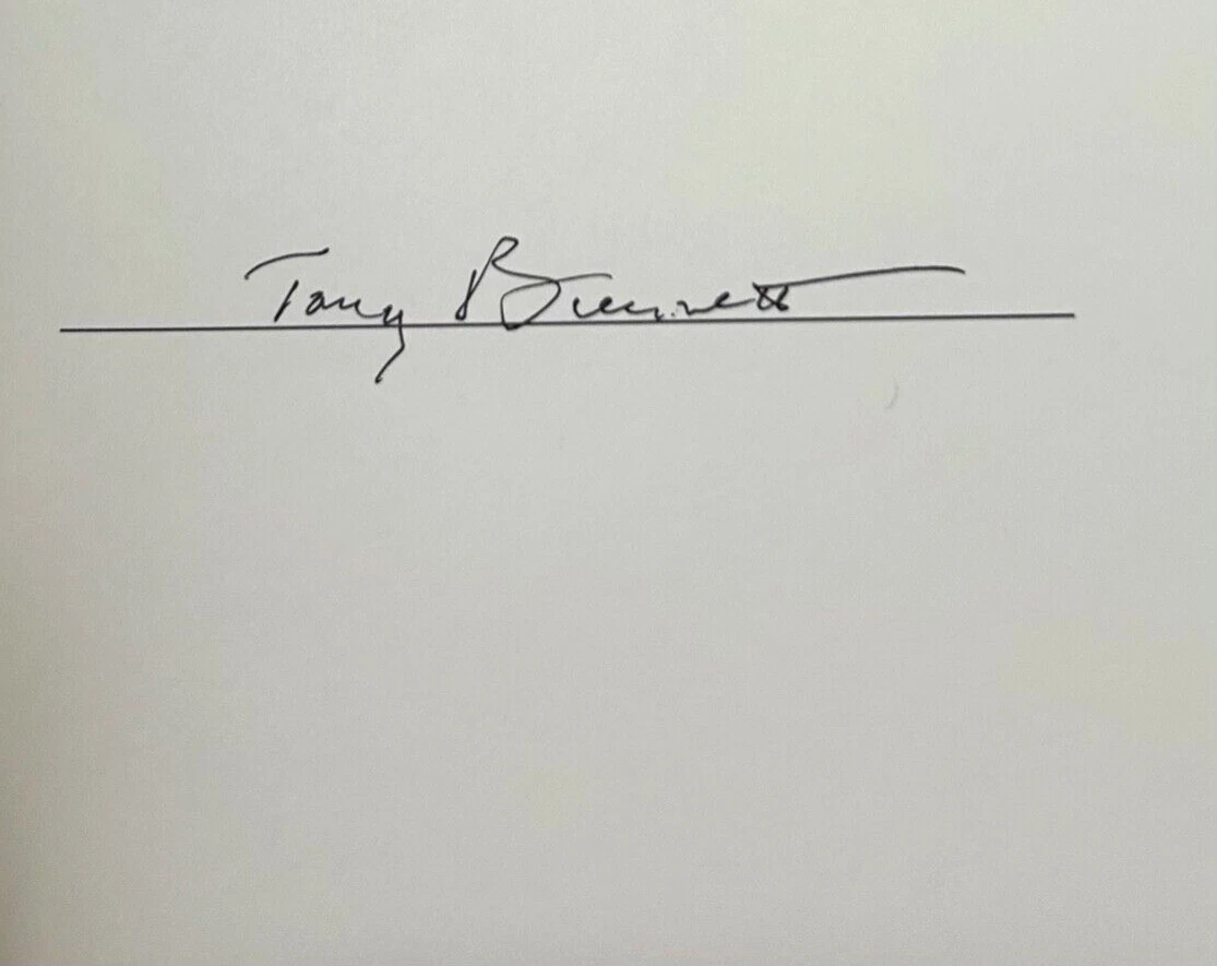 TONY BENNETT Signed Autograph Book 
