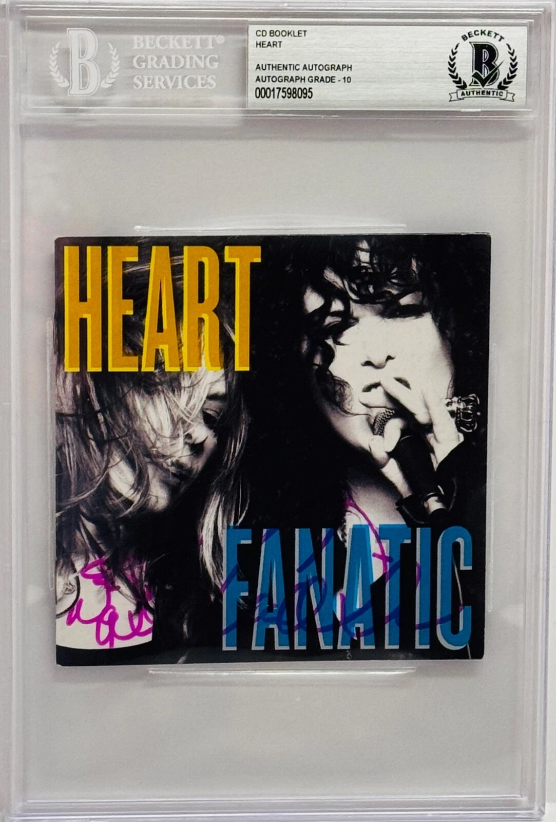 HEART ANN WILSON NANCY WILSON Signed Slabbed 