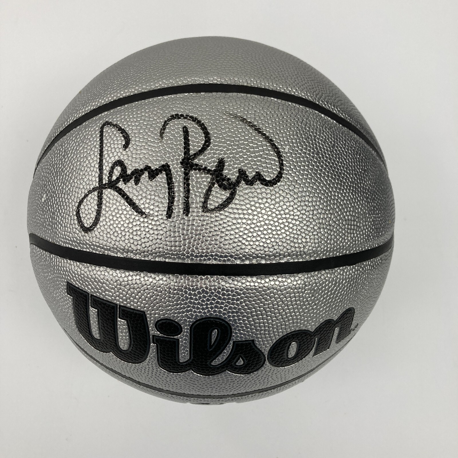 Larry Bird Signed Wilson NBA Platinum Edition Basketball Beckett Certified