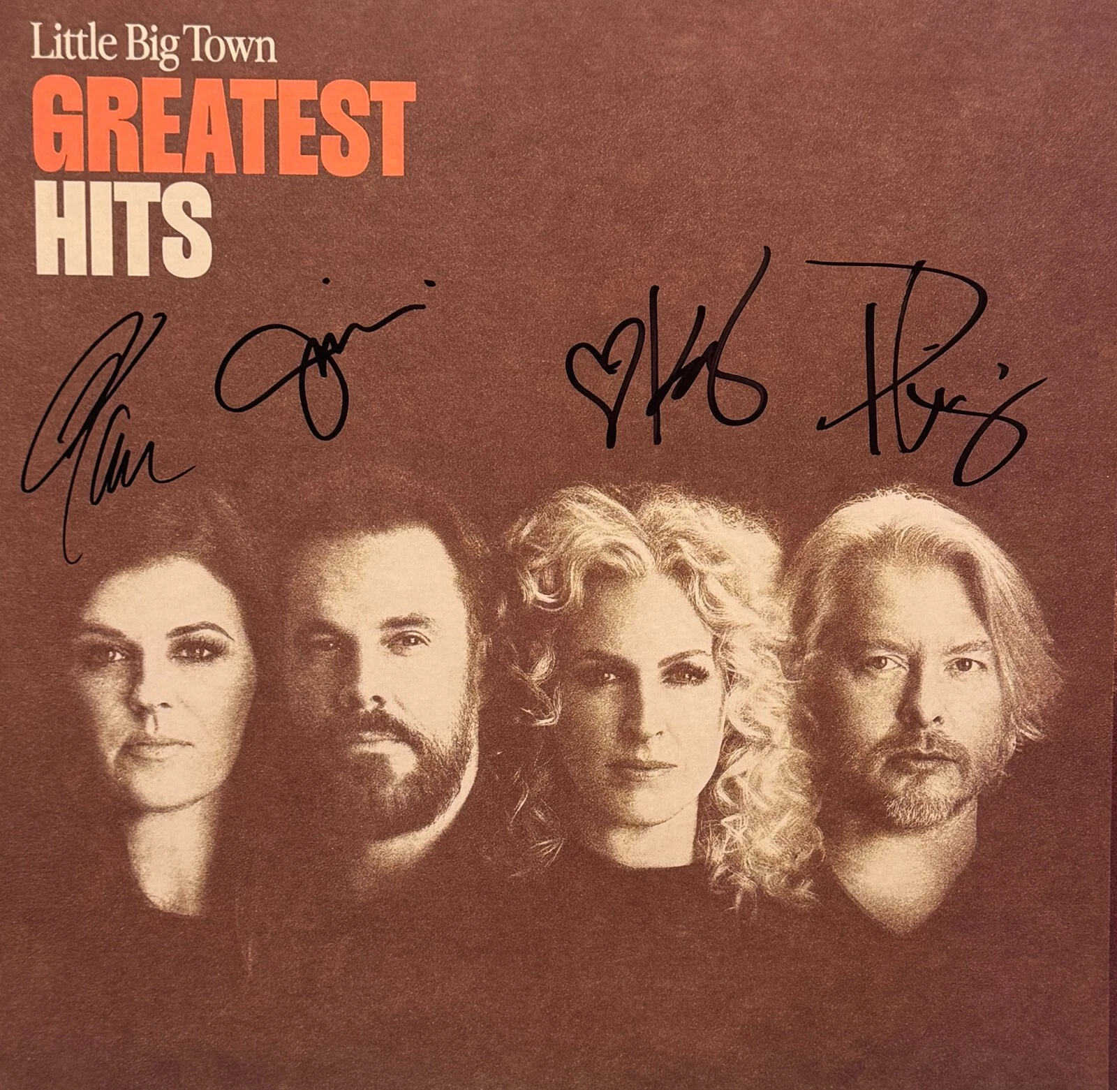 LITTLE BIG TOWN x4 Signed LP Insert 