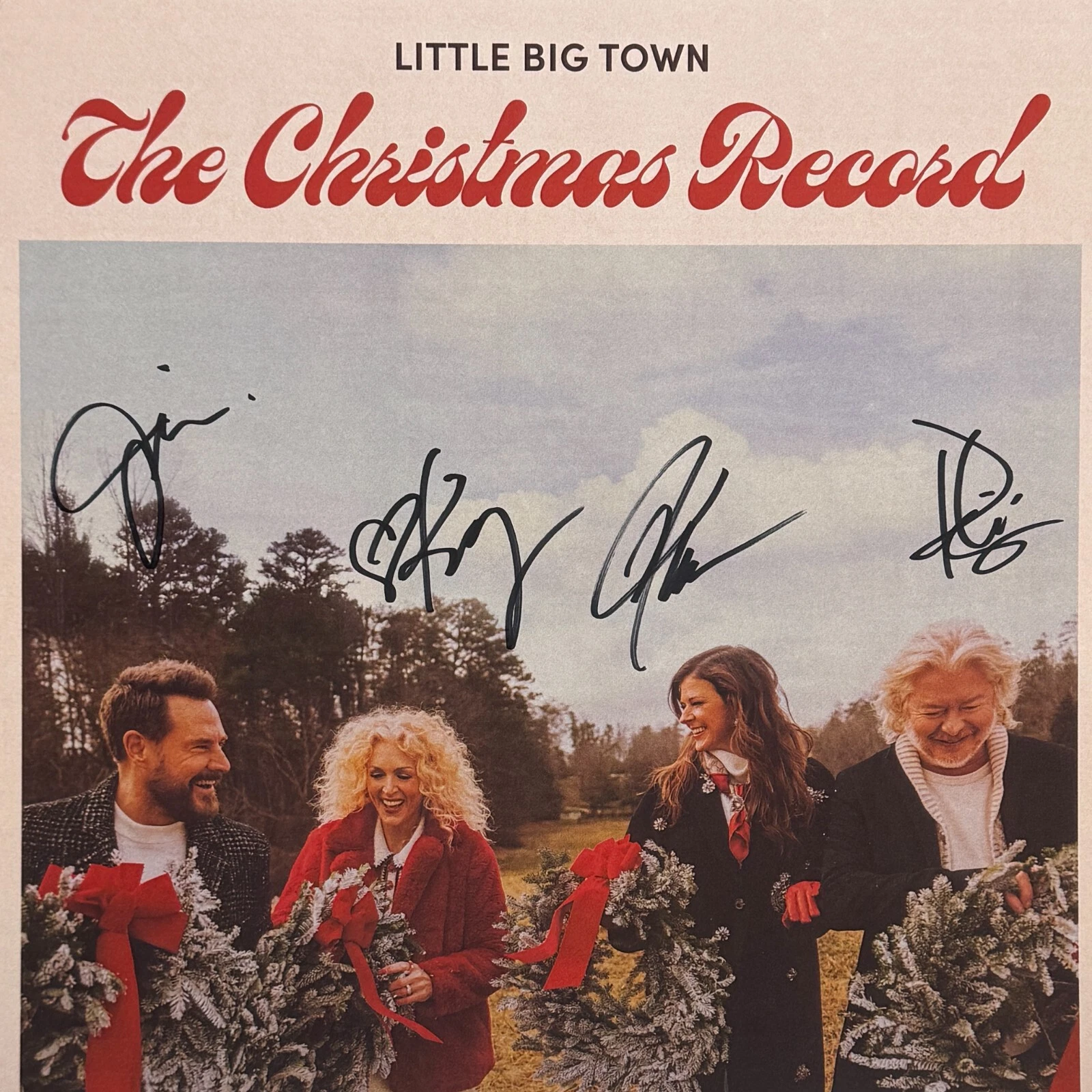 LITTLE BIG TOWN x4 Signed LP Insert 