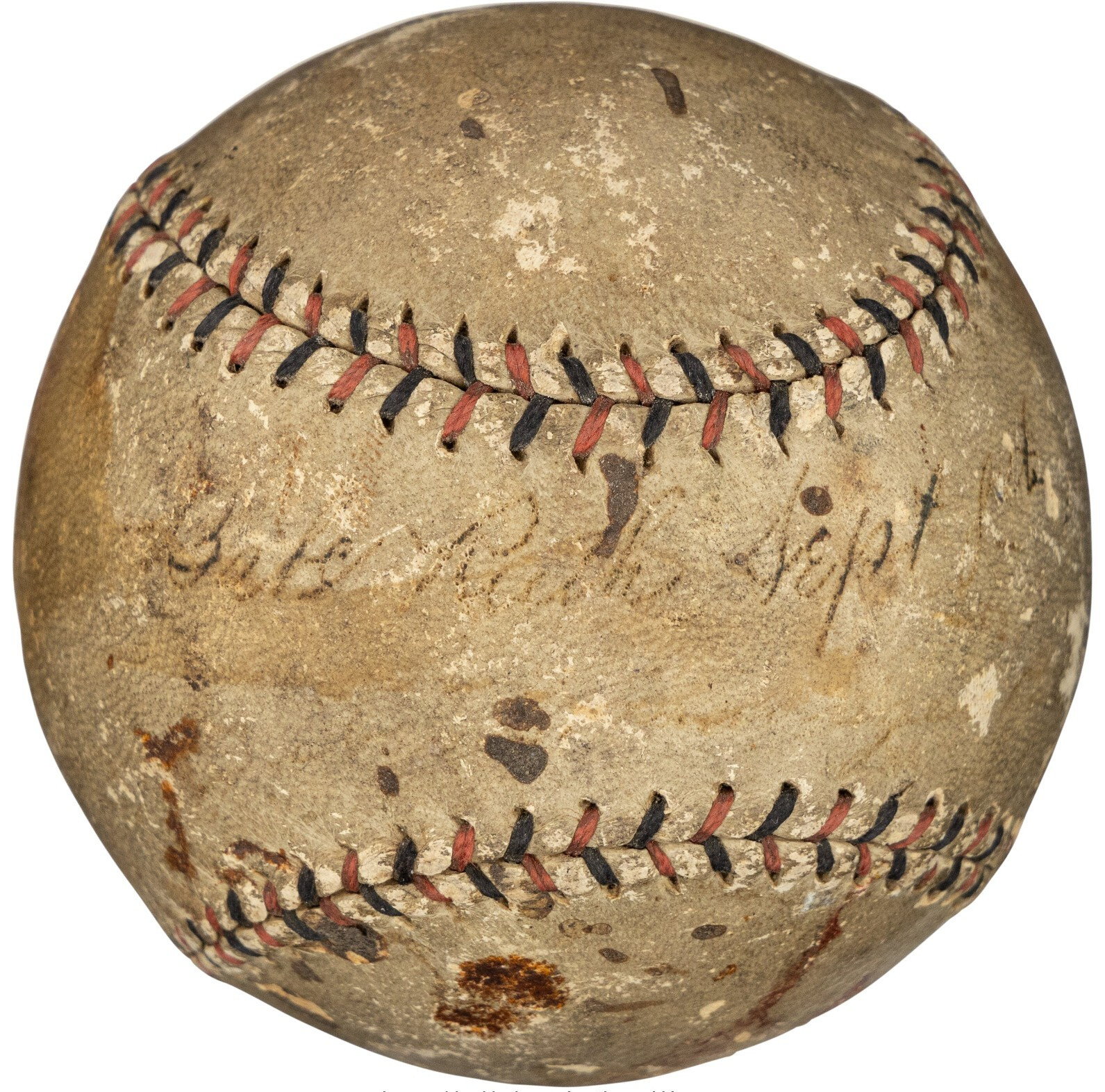 Babe Ruth 1920 Single Signed Official Game Baseball PSA DNA COA