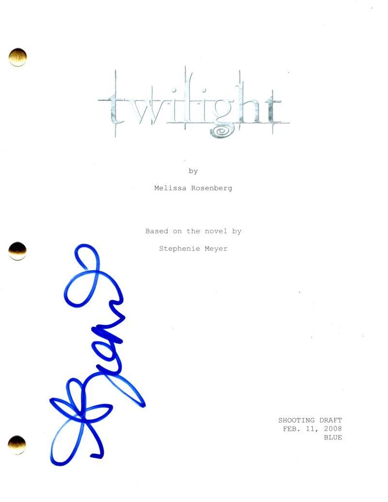 Ashley Greene Signed Autograph Twilight Movie Script Screenplay - Alice Cullen