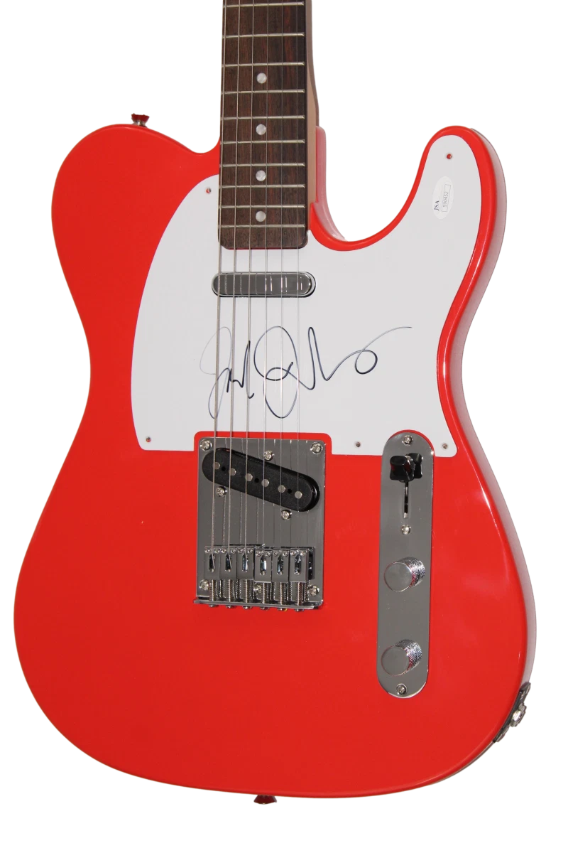 JACK JOHNSON SIGNED AUTOGRAPH FENDER ELECTRIC GUITAR - BRUSHFIRE FAIRYTALES JSA