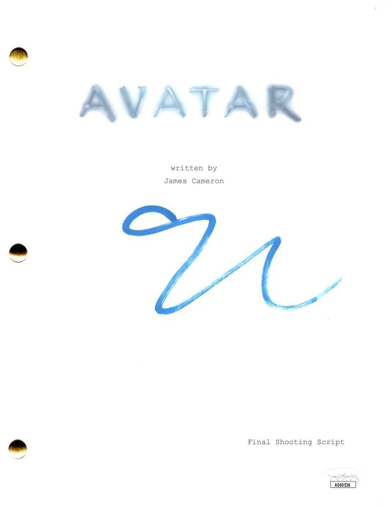 Sam Worthington Signed Autograph Avatar Movie Script Screenplay - Jake Sully JSA