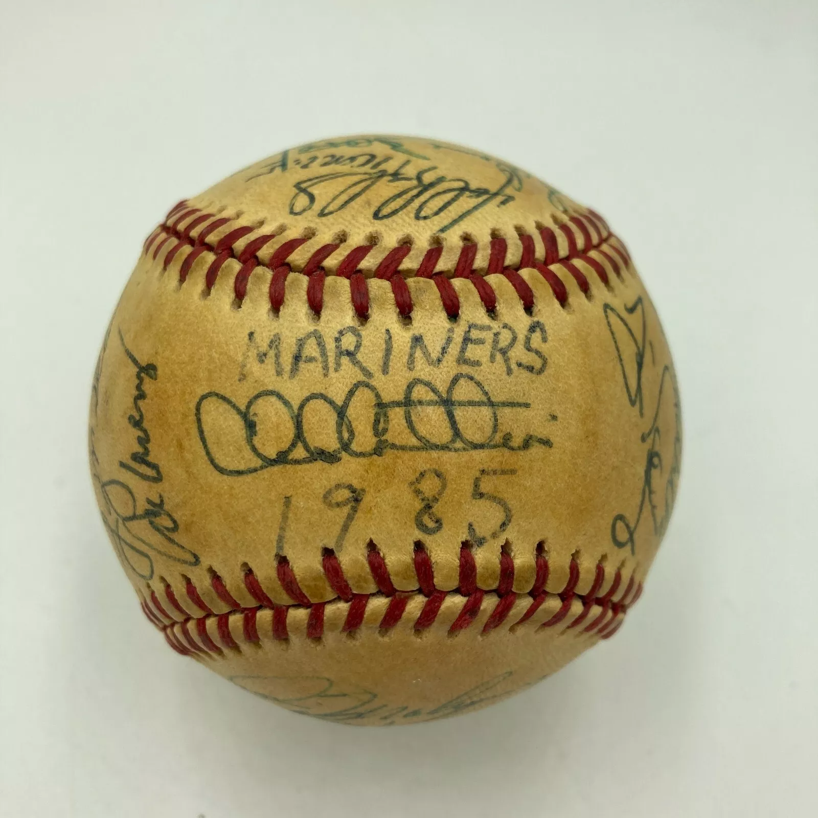 1985 SEATTLE MARINERS TEAM SIGNED AMERICAN LEAGUE BASEBALL JSA COA COLLECTIBLE MEMORABILIA