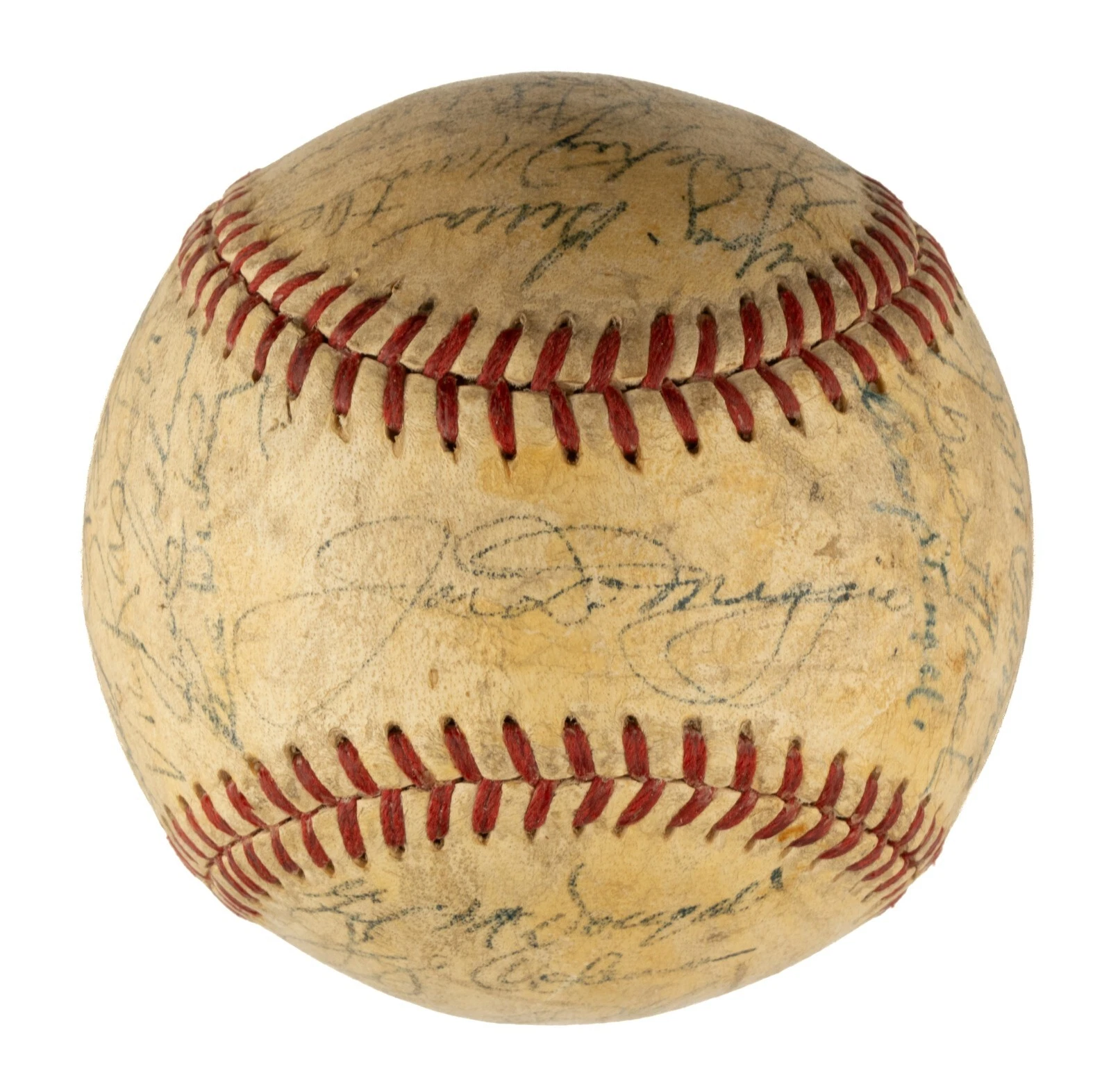 1951 YANKEES WORLD SERIES CHAMPS TEAM SIGNED BASEBALL MICKEY MANTLE ROOKIE JSA COLLECTIBLE MEMORABILIA