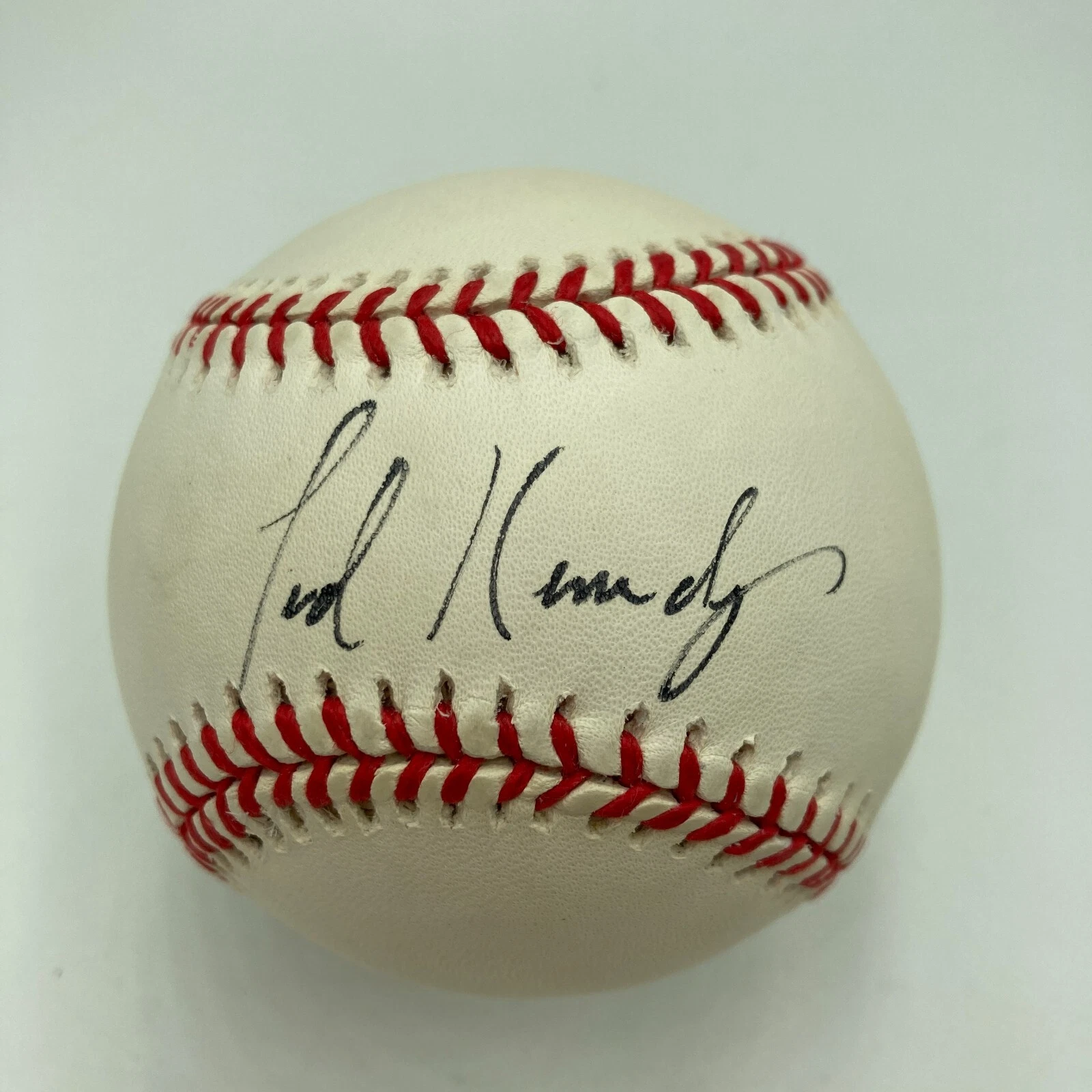 Senator Ted Kennedy Single Signed Baseball Brother Of JFK John F Kennedy JSA COA