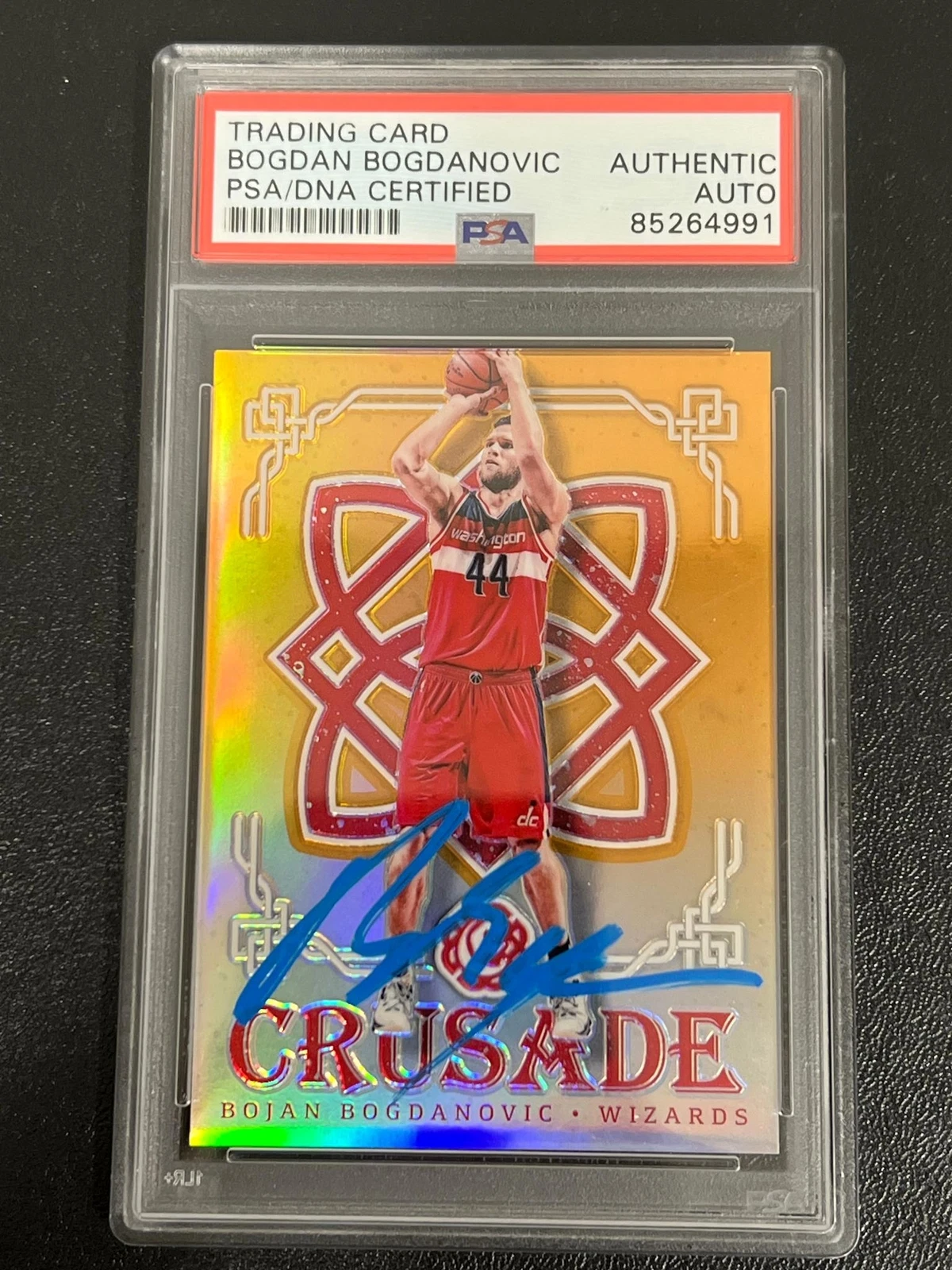 2016-17 Panini Excalibur #64 Bogdan Bogdanovic Signed Card AUTO PSA Slabbed Wiza