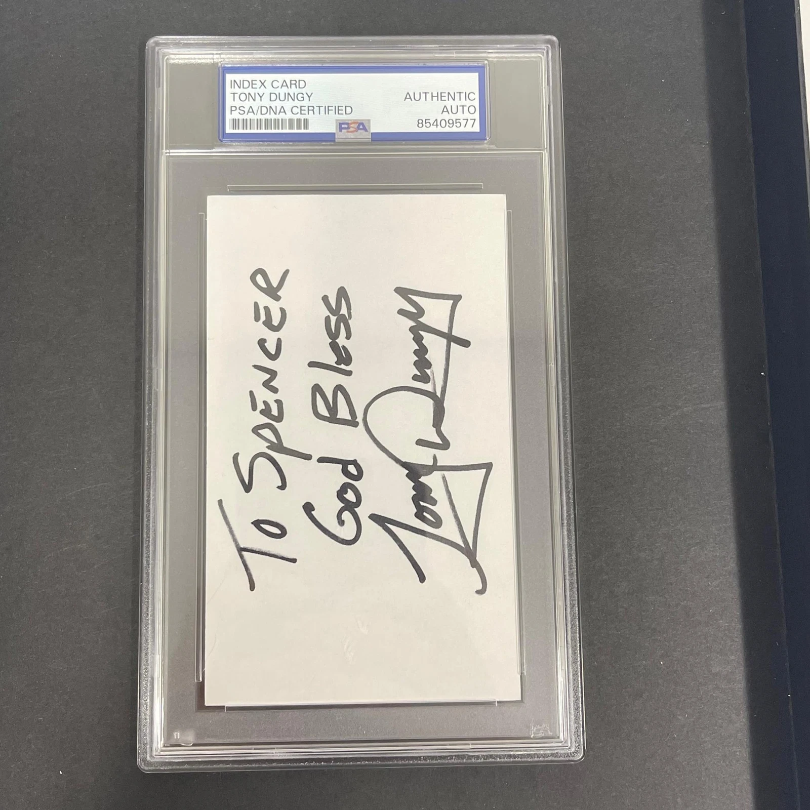 TONY DUNGY SIGNED CUT PSA/DNA AUTOGRAPHED COLTS COLLECTIBLE MEMORABILIA