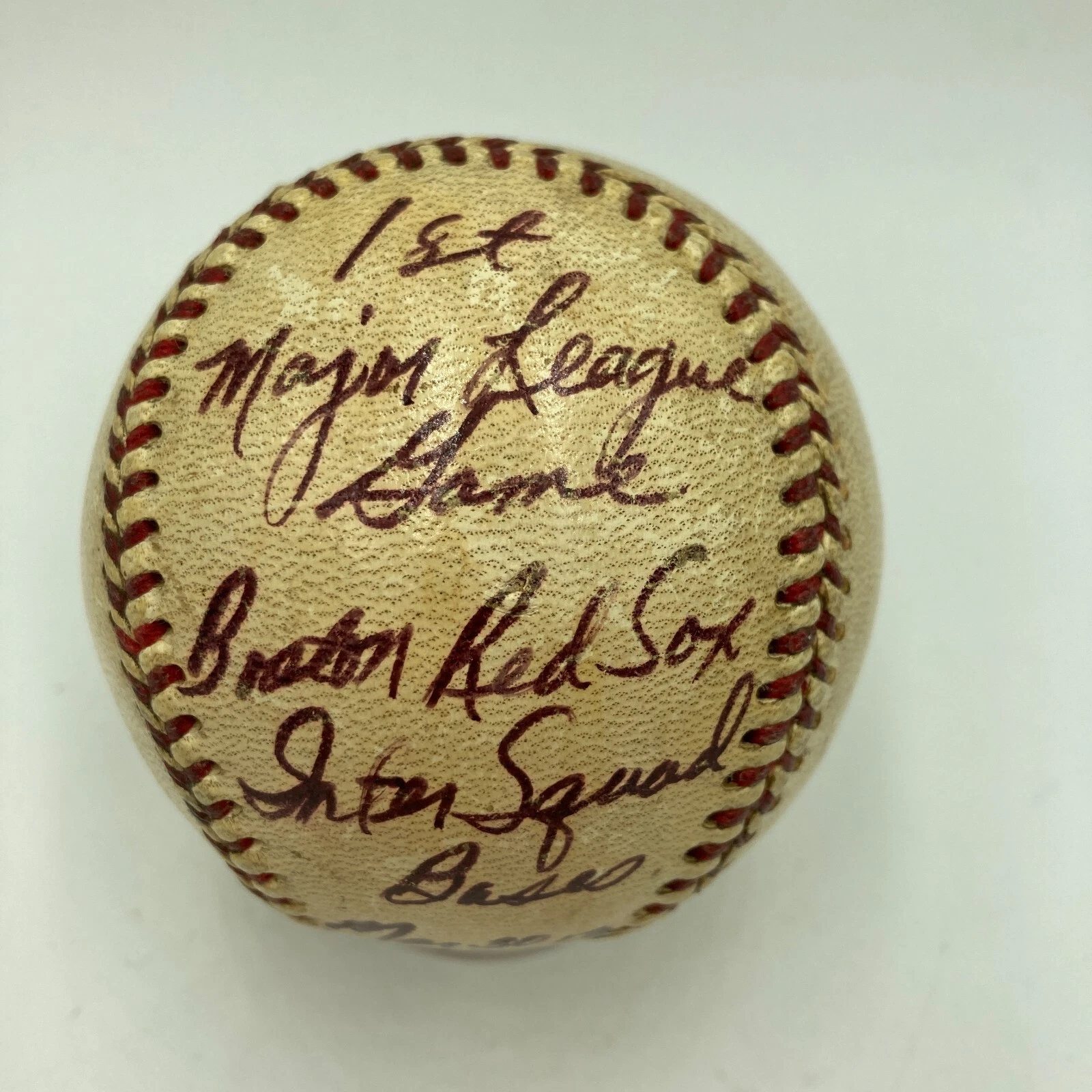 Dale Ford Umpire First Major League Game Signed Game Used Baseball JSA COA