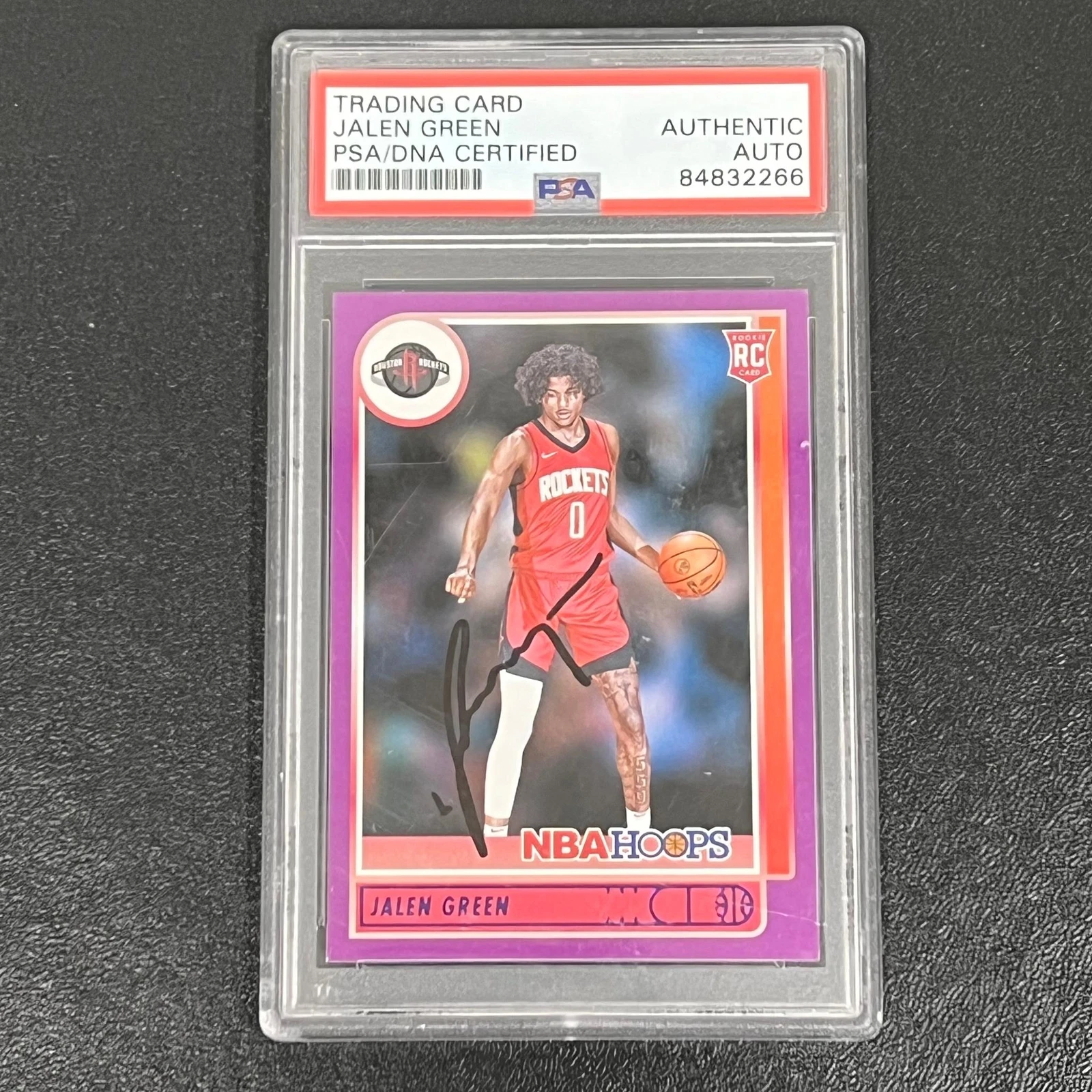 2021-22 Panini Hoops #218 Jalen Green AUTO PSA Slabbed RC Rockets