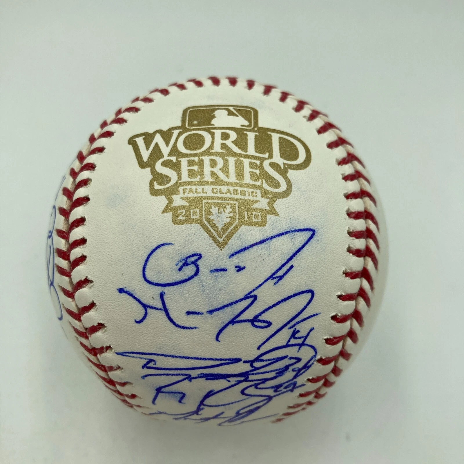 2010 San Francisco Giants World Series Champs Team Signed Baseball MLB Hologram