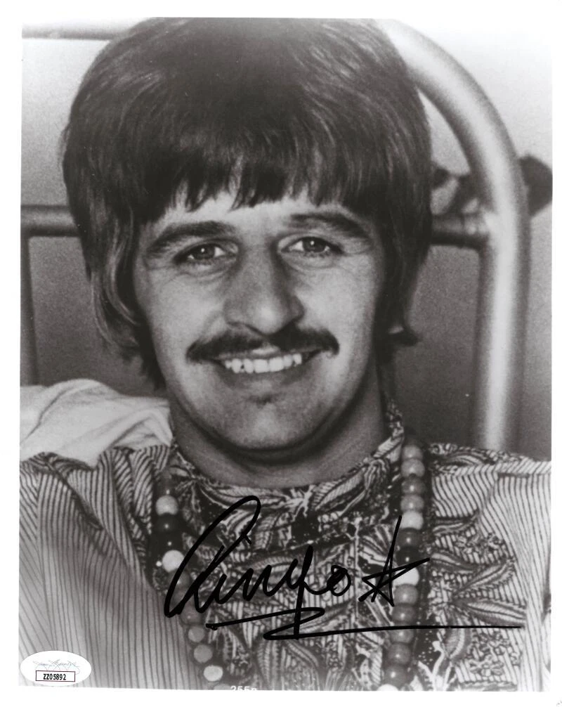 Ringo Starr The Beatles Signed Autograph 8x10 Photo Revolver Abbey Road JSA COA