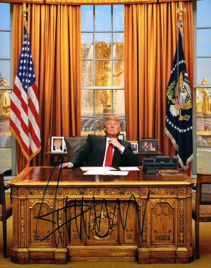 President Donald Trump Signed Autograph 11x14 Photo - 45 47 MAGA w/ Beckett COA