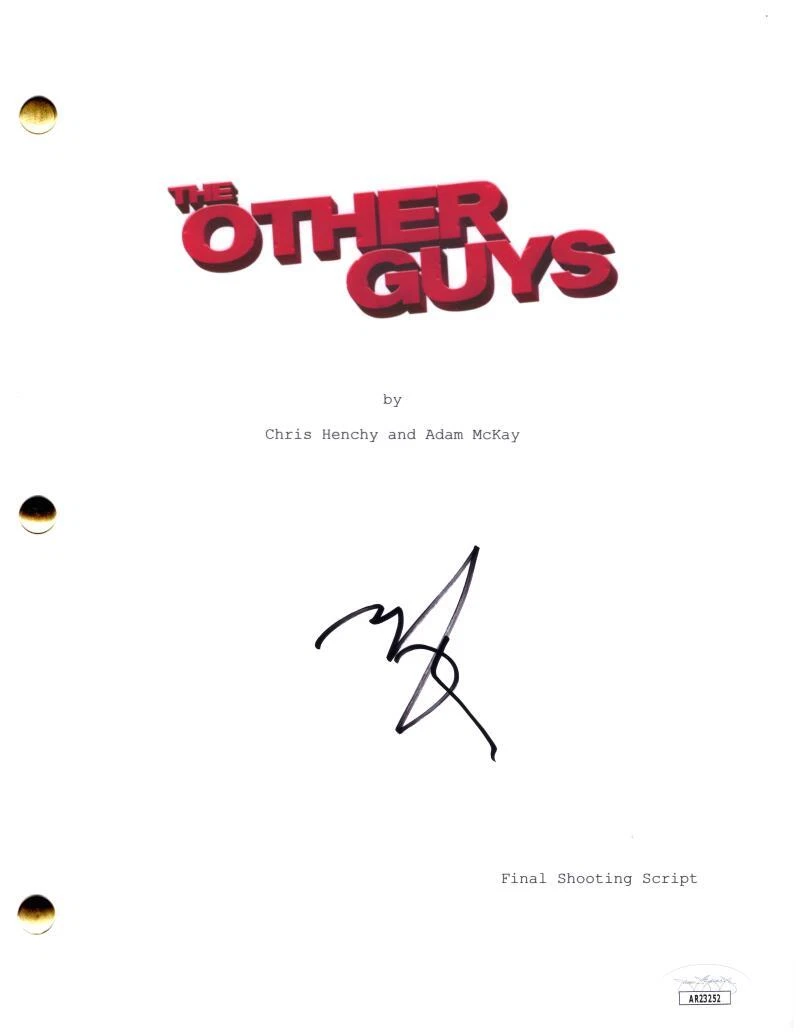 Mark Wahlberg Signed Autograph The Other Guys Movie Script Screenplay w/ JSA COA