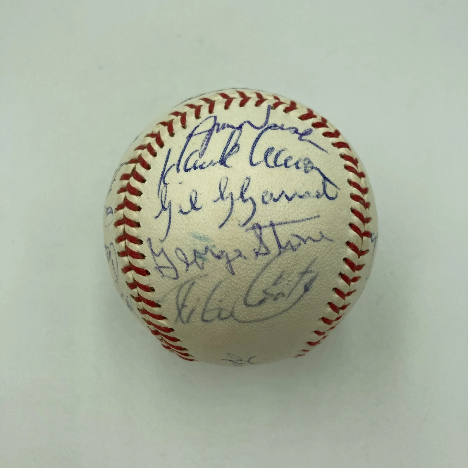 Hank Aaron 1970 Atlanta Braves Team Signed Baseball 22 Signatures PSA DNA COA