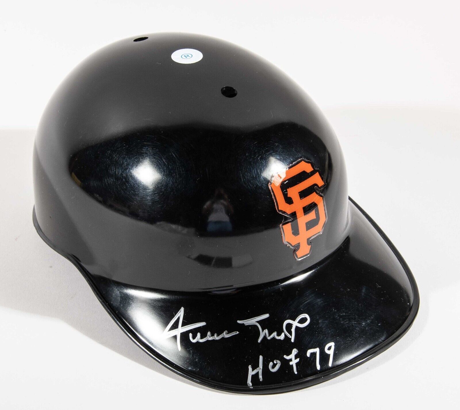 WILLIE MAYS HOF 1979 SIGNED AUTHENTIC SAN FRANCISCO GAME GIANTS HELMET JSA COA COLLECTIBLE MEMORABILIA