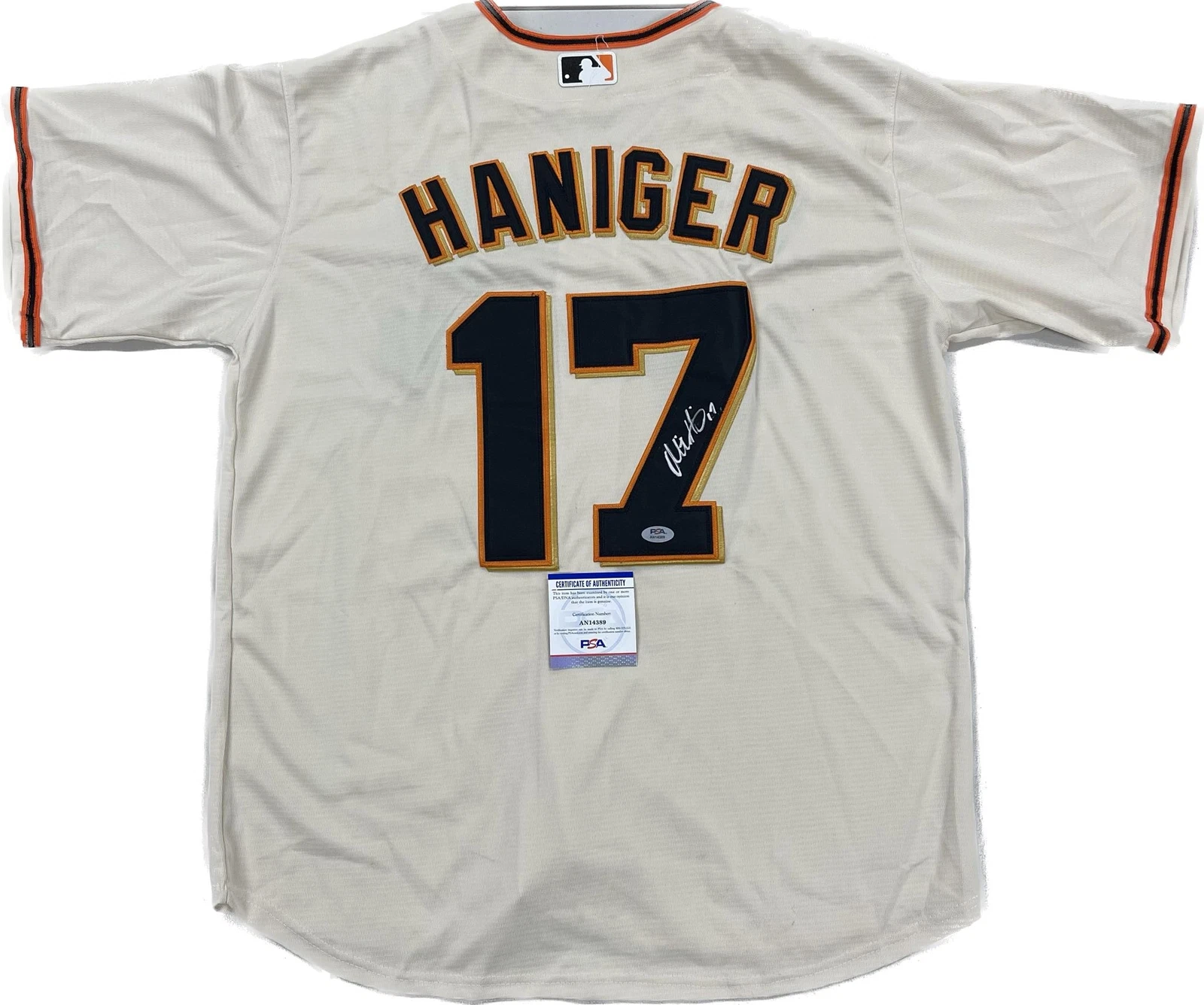 Mitch Haniger signed jersey PSA/DNA San Francisco Giants Autographed