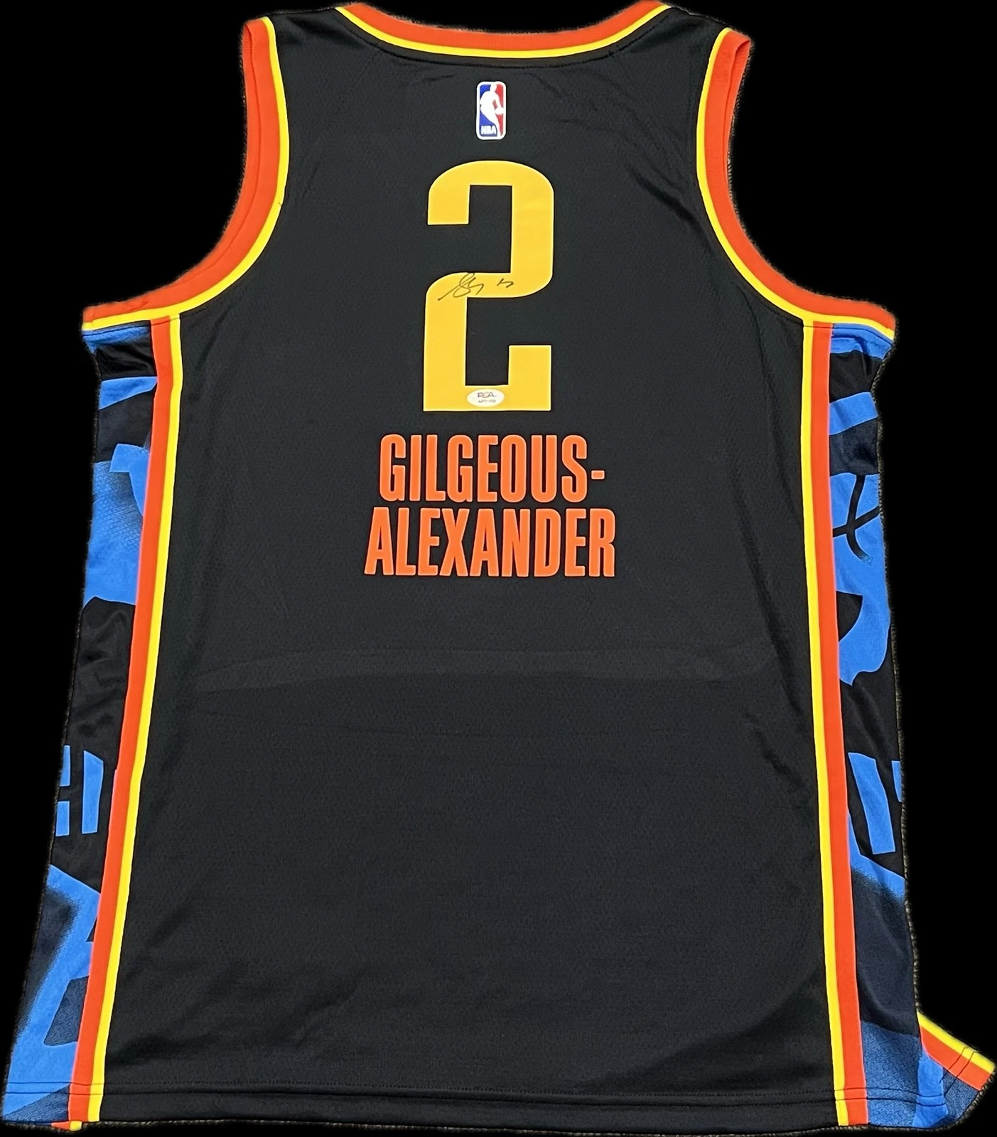 Shai Gilgeous-Alexander Signed Jersey PSA thunder Autographed