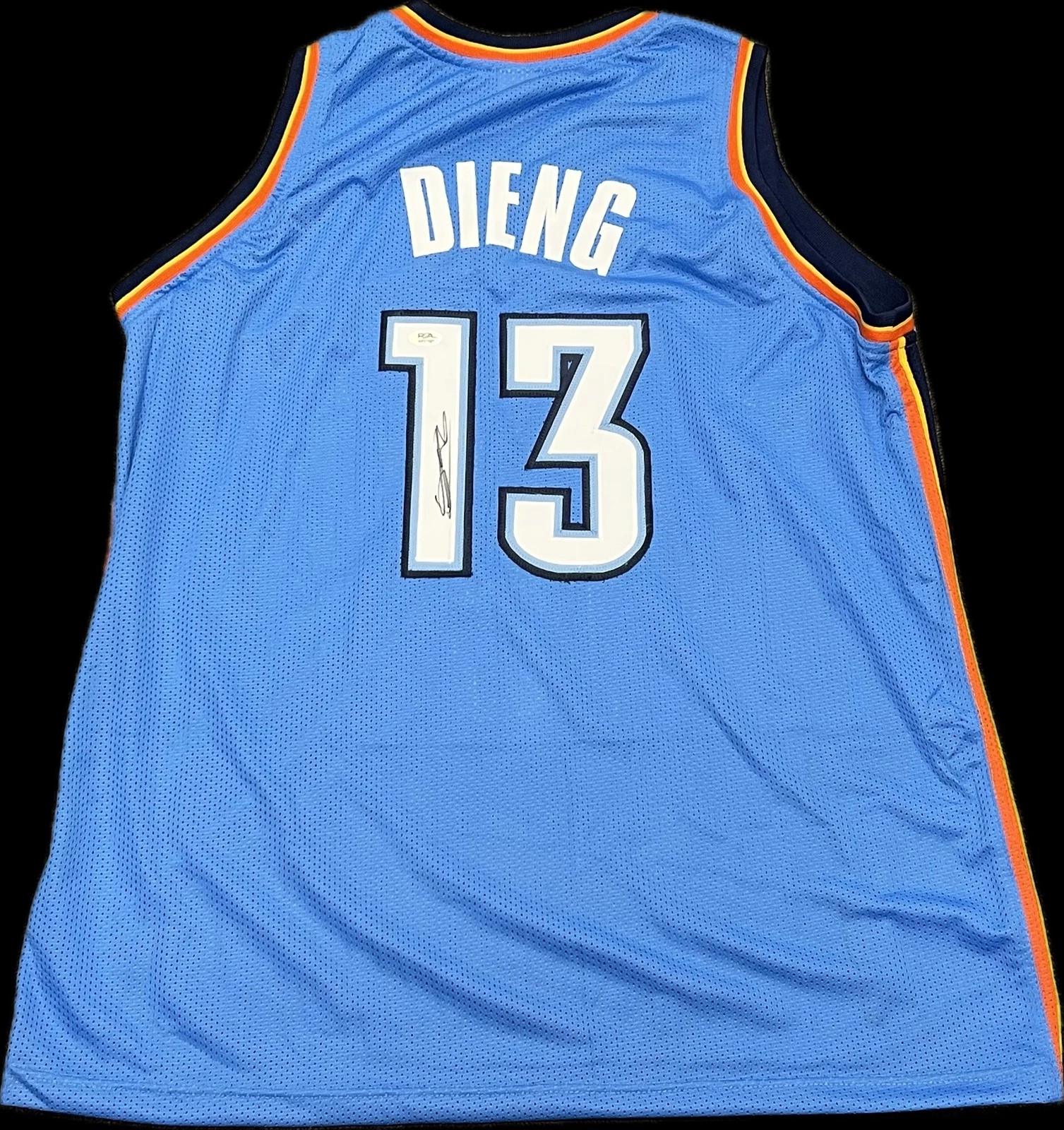 Ousmane Dieng Signed Jersey PSA Oklahoma City Thunder Autographed