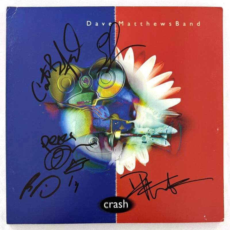 Dave Matthews Band x5 Signed Autograph Album Vinyl Record - Crash w/ Beckett COA