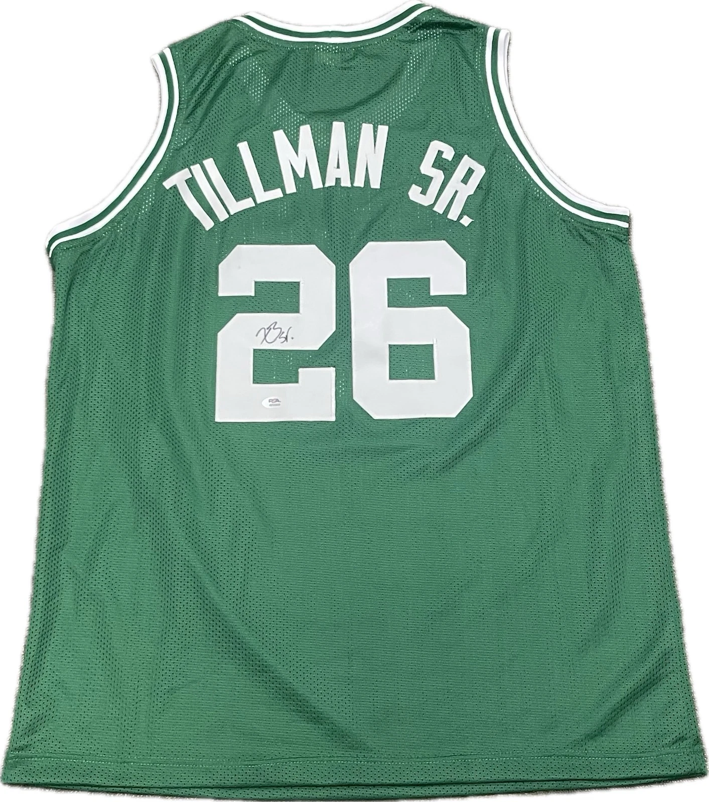 Xavier Tillman Sr. Signed Jersey PSA Boston Celtics Autographed