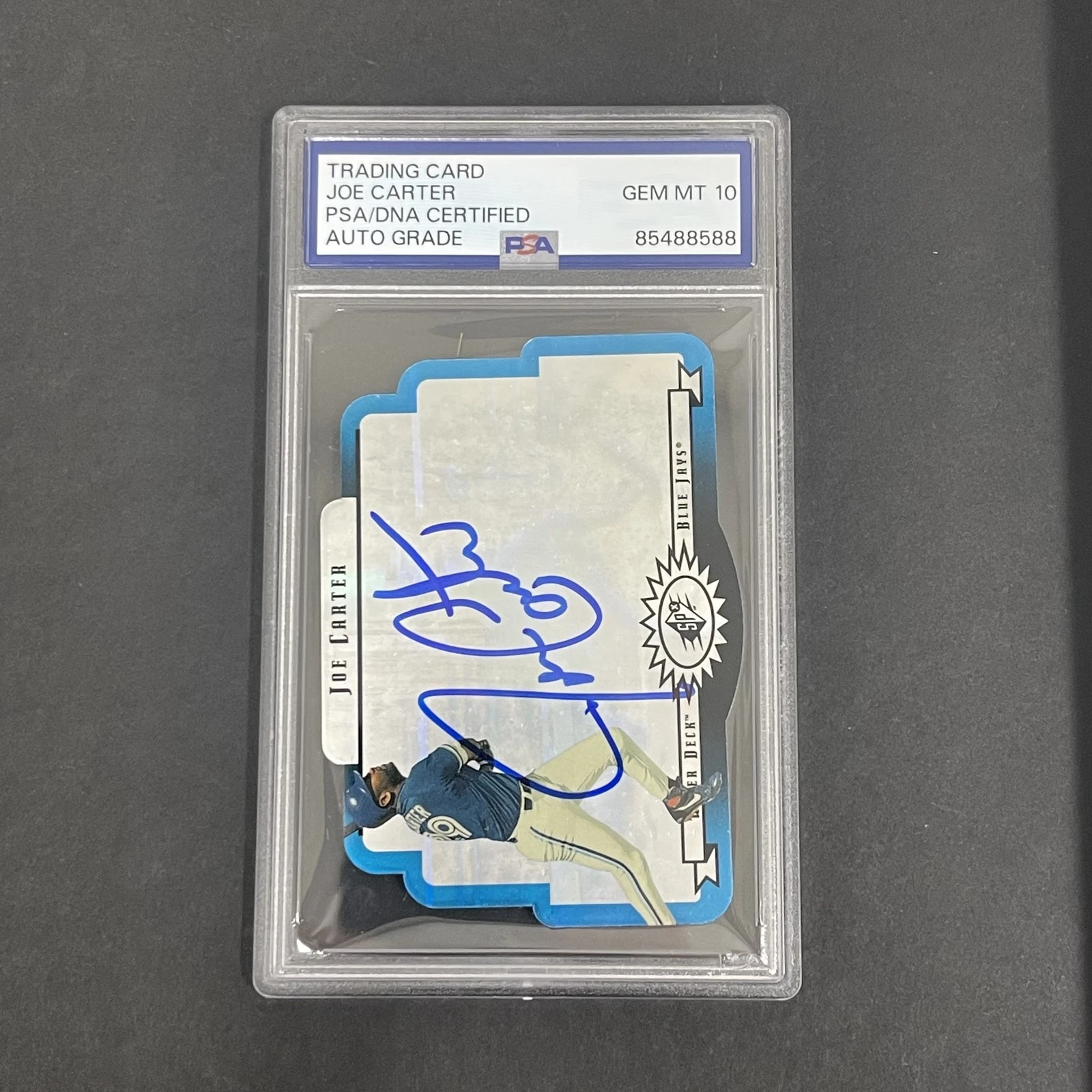 1986 Upper Deck Spx #59 Joe Carter signed card PSA 10