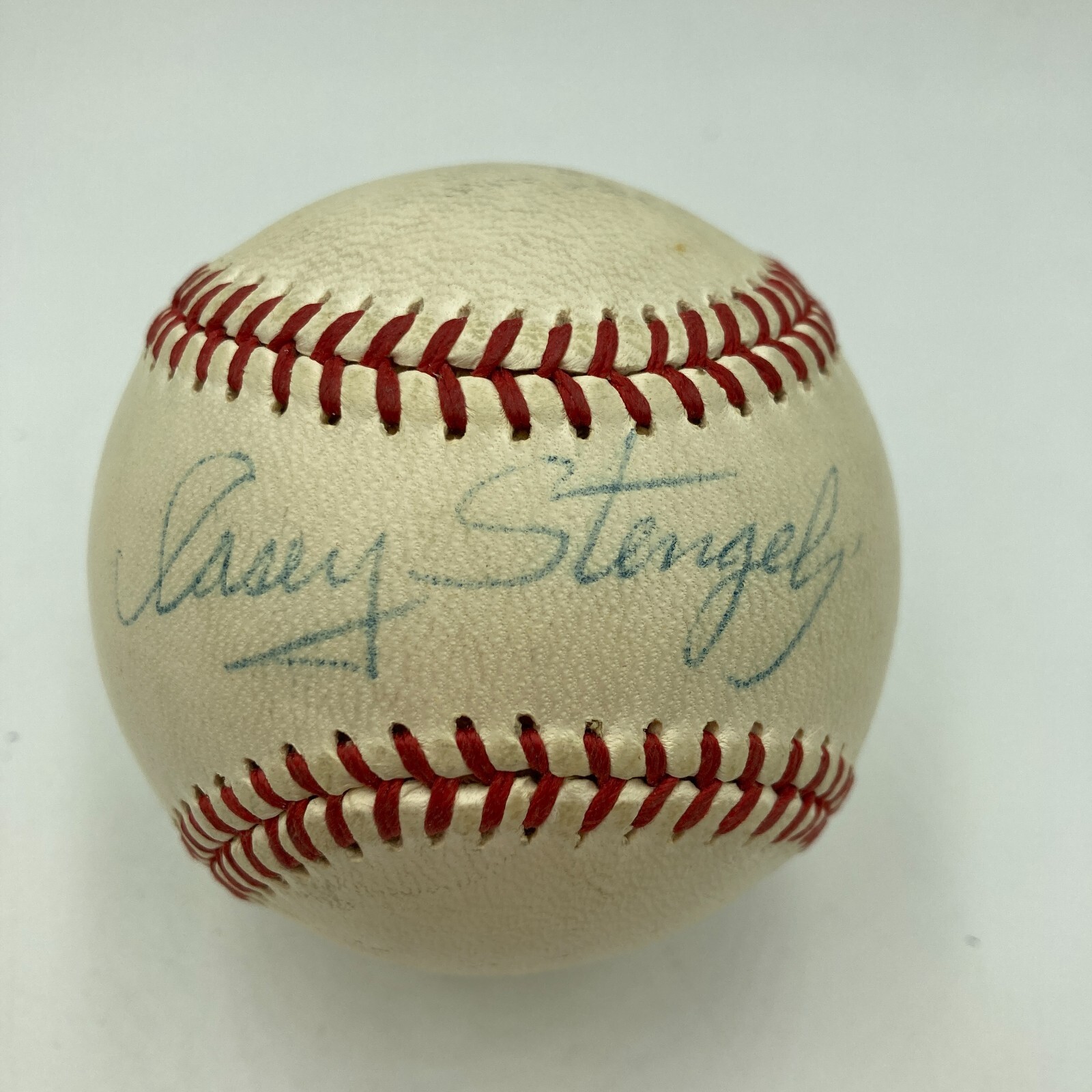Casey Stengel Single Signed 1960's American League Joe Cronin Baseball JSA COA
