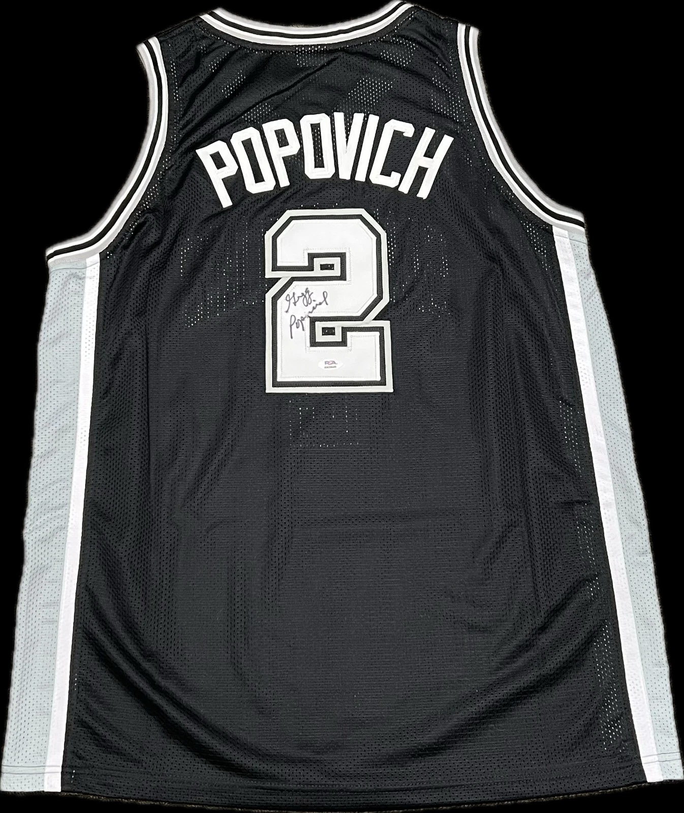 Gregg Popovich Signed Jersey PSA San Antonio Spurs Autographed