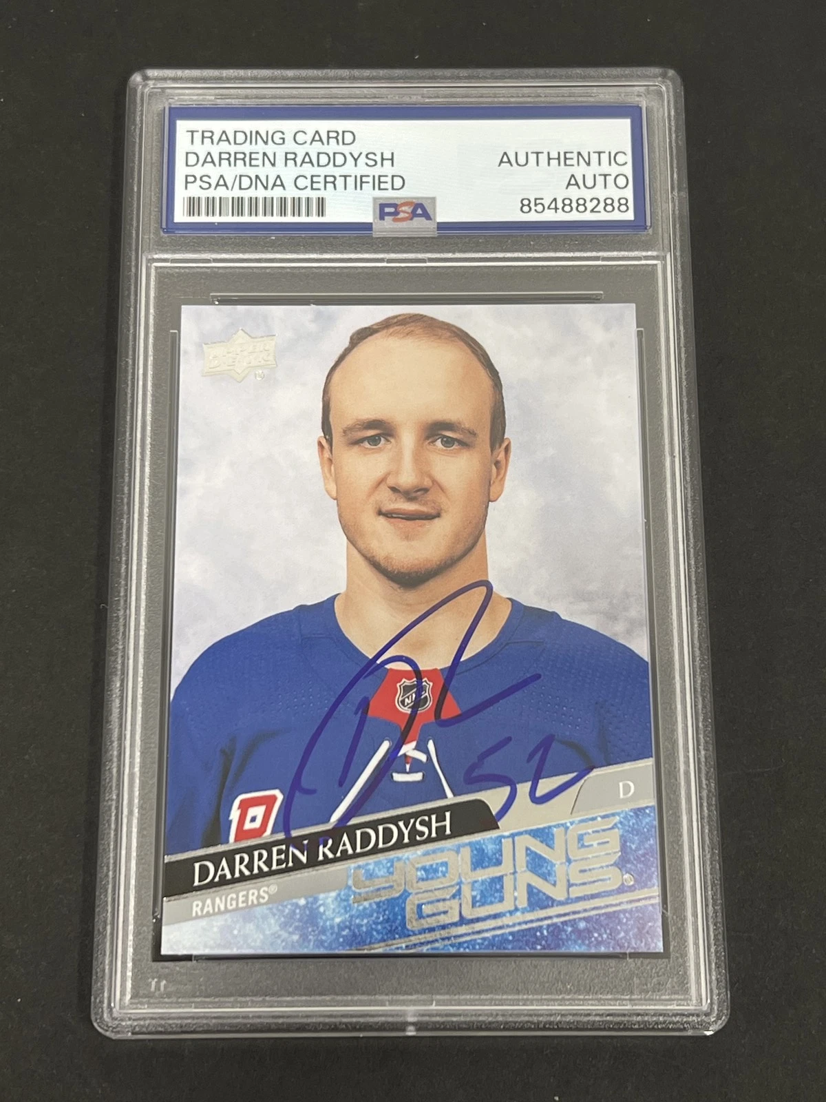 2020 Upper Deck Series 2 Hockey #483 Darren Raddysh signed card PSA