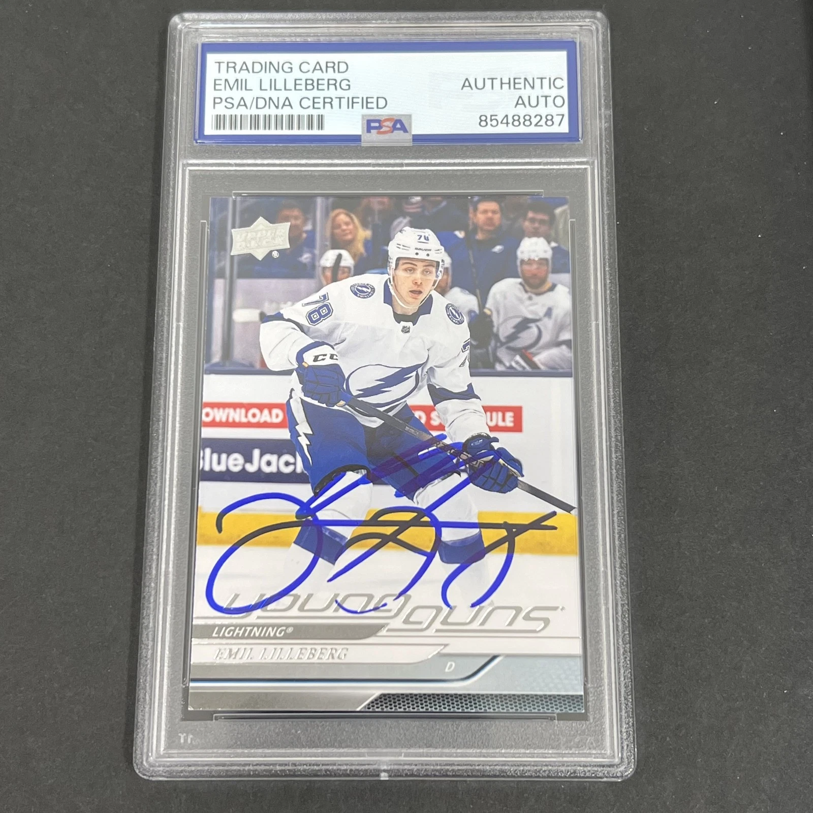 2024 Upper Deck Series One Hockey #241 Emil Lilleberg signed card PSA