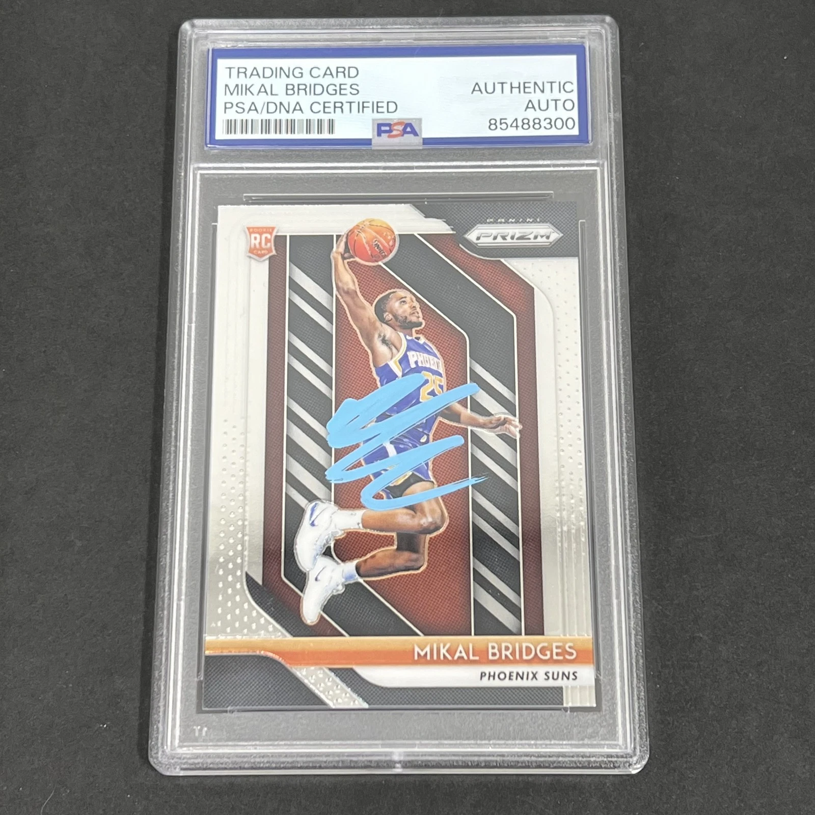 2018-19 Panini Prizm #289 Mikal Bridges RC signed card PSA