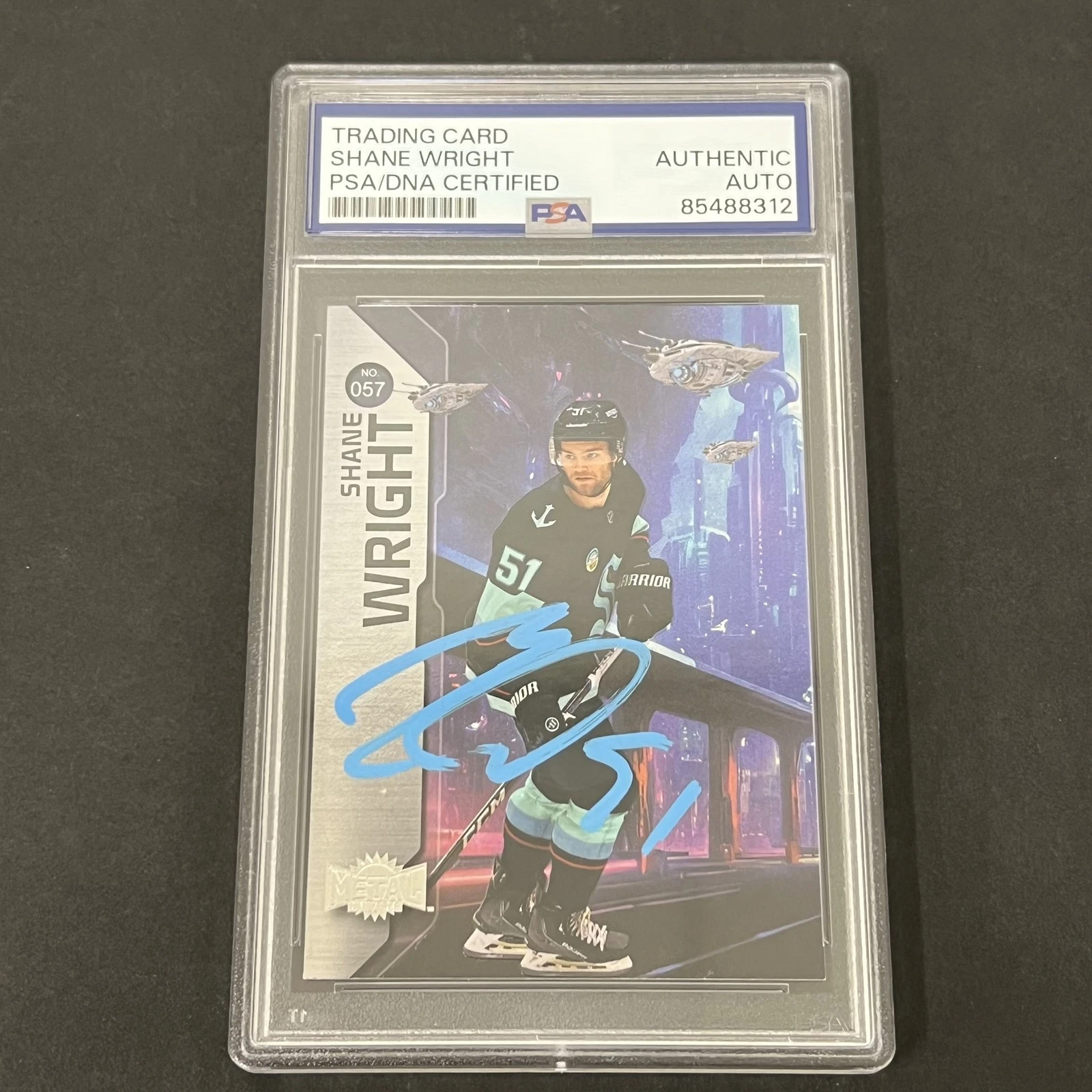 2023-24 Skybox #57 Shane Wright Metal Universe Hockey signed card PSA