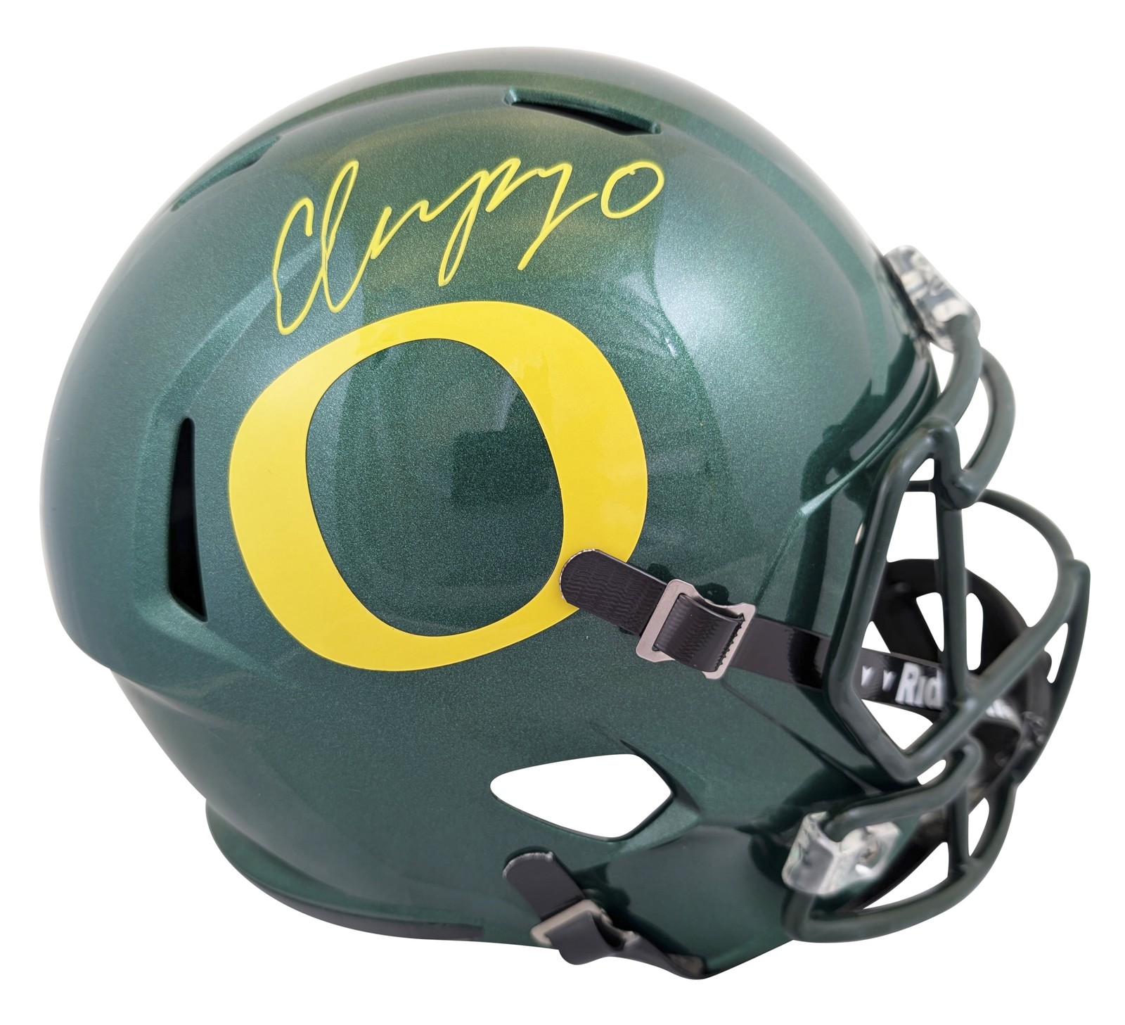 Oregon Christian Gonzalez Signed Full Size Speed Rep Helmet BAS Witnessed