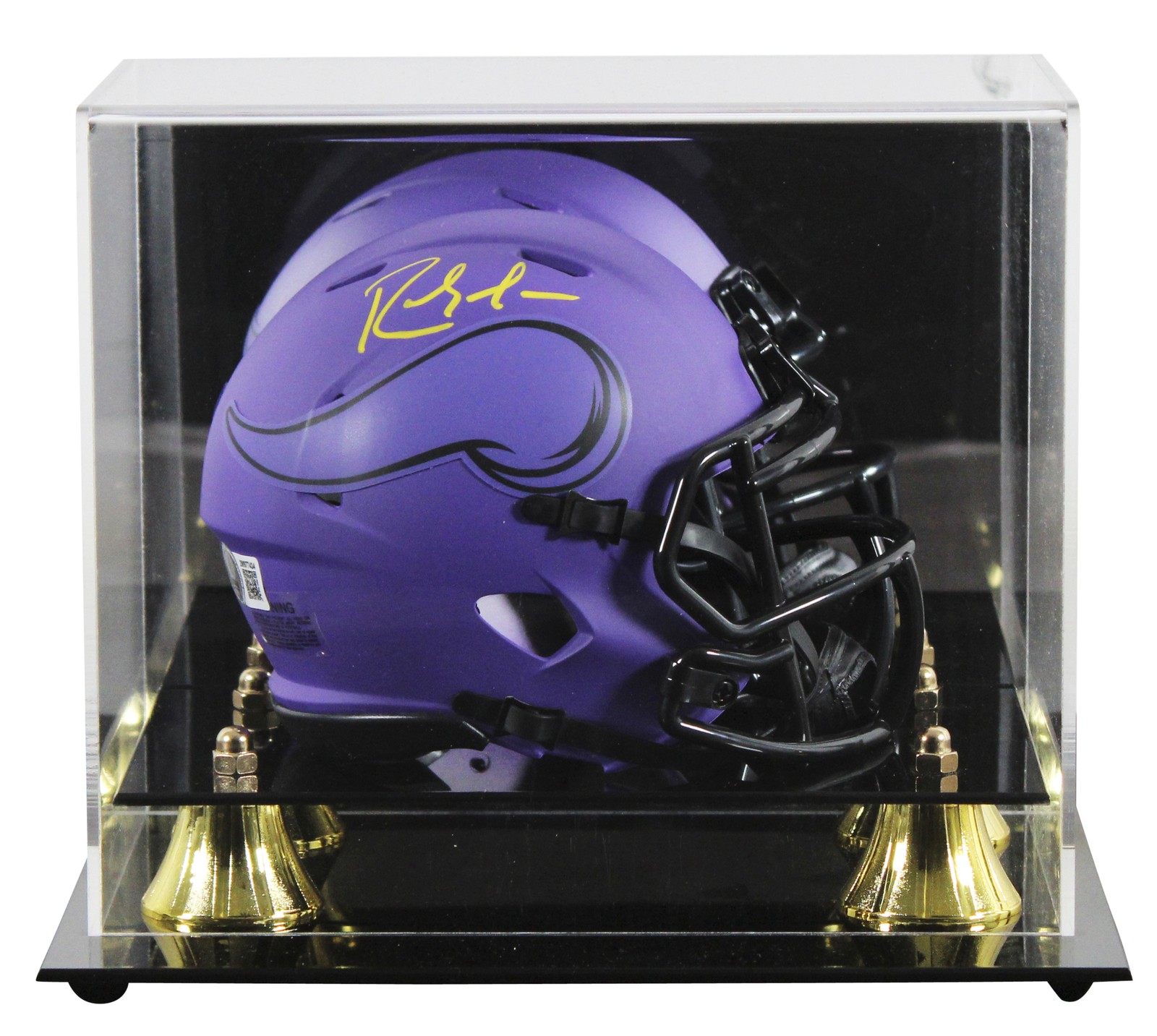 Vikings Randy Moss Authentic Signed Rave Speed Mini Helmet W/ Case BAS Witnessed