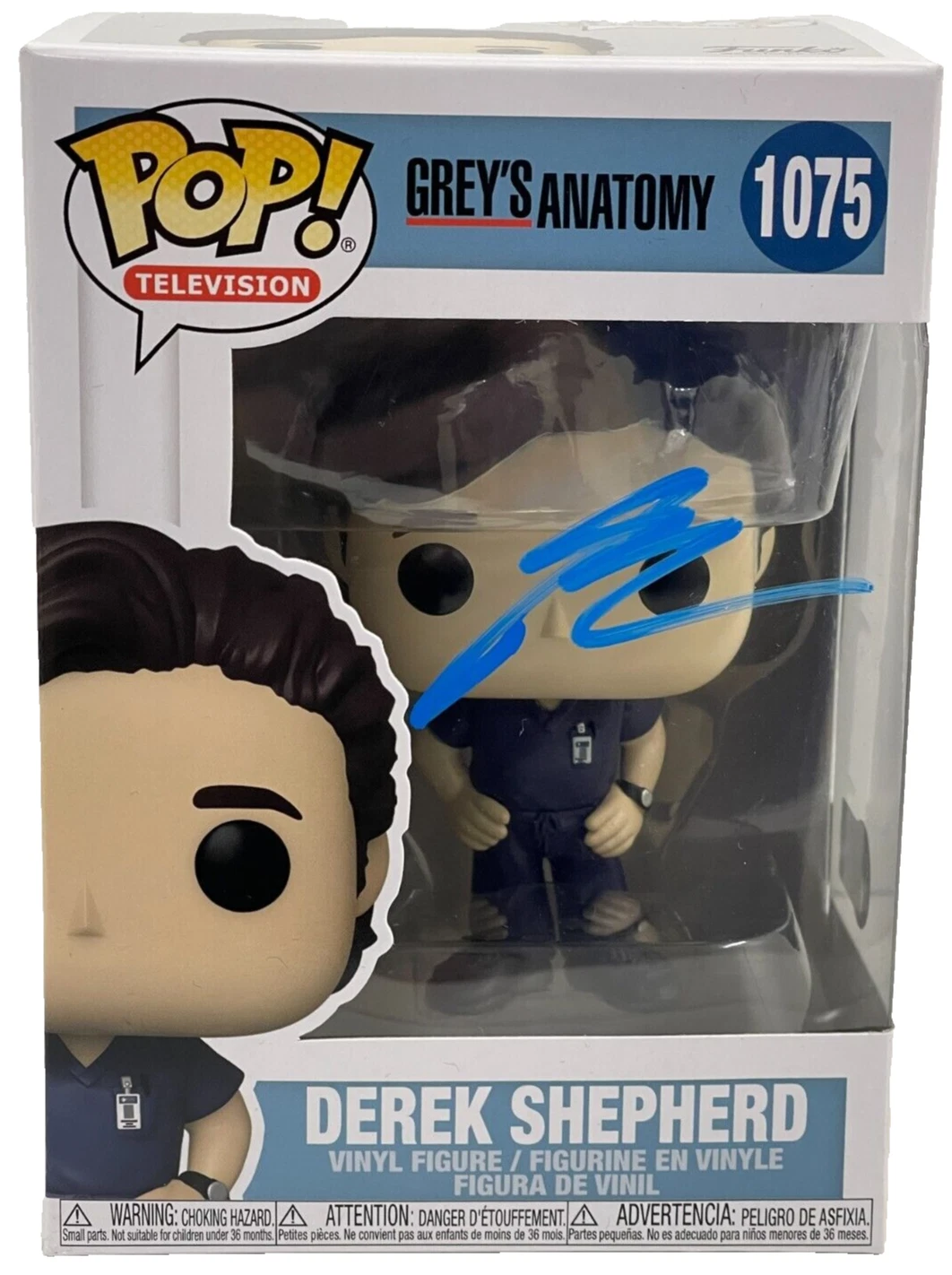 Patrick Dempsey Signed Derrek Shepherd Funko Grey's Anatomy Autograph Beckett