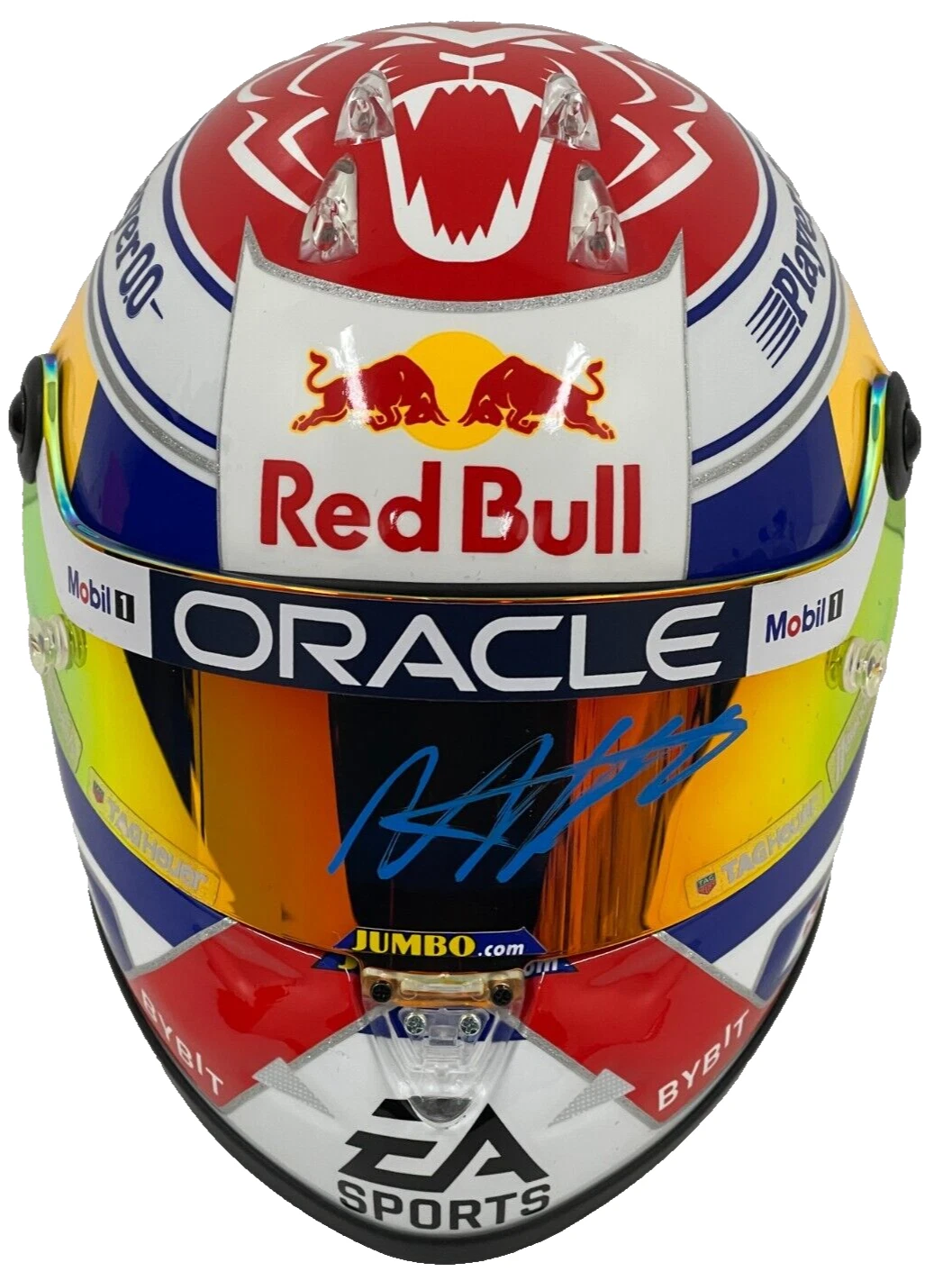Max Verstappen Signed F1 1:2 Helmet Retro 2023 Authentic Autograph Beckett LOA