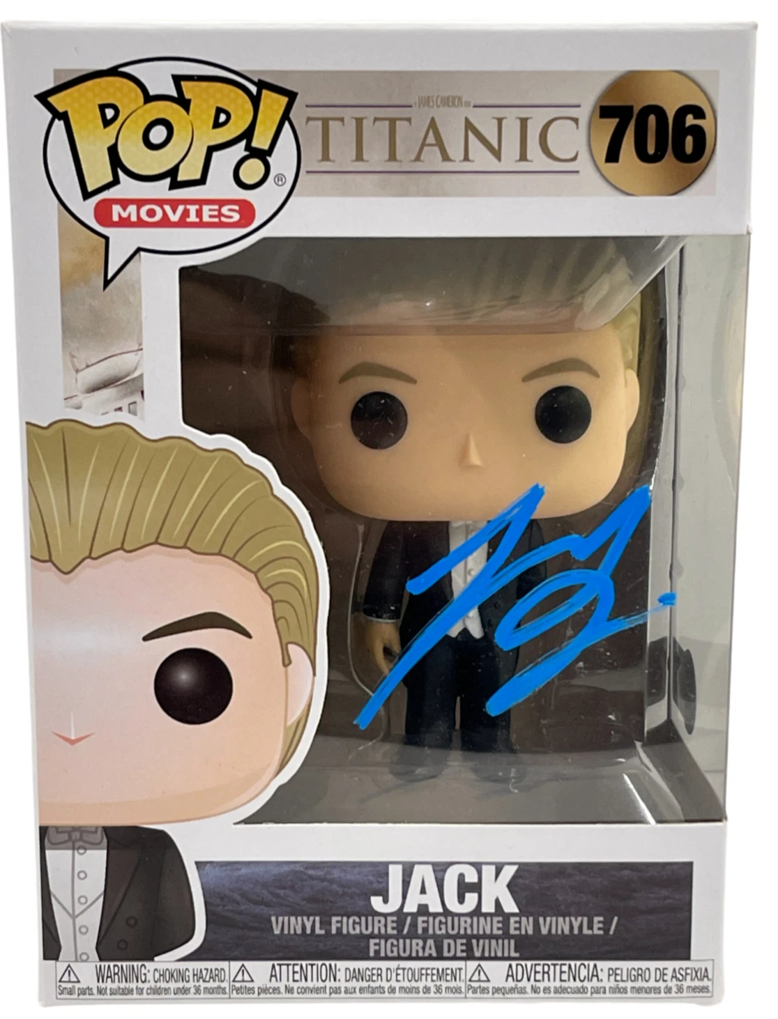 Leonardo Dicaprio Signed Jack Funko Titanic Authentic Autograph Beckett LOA