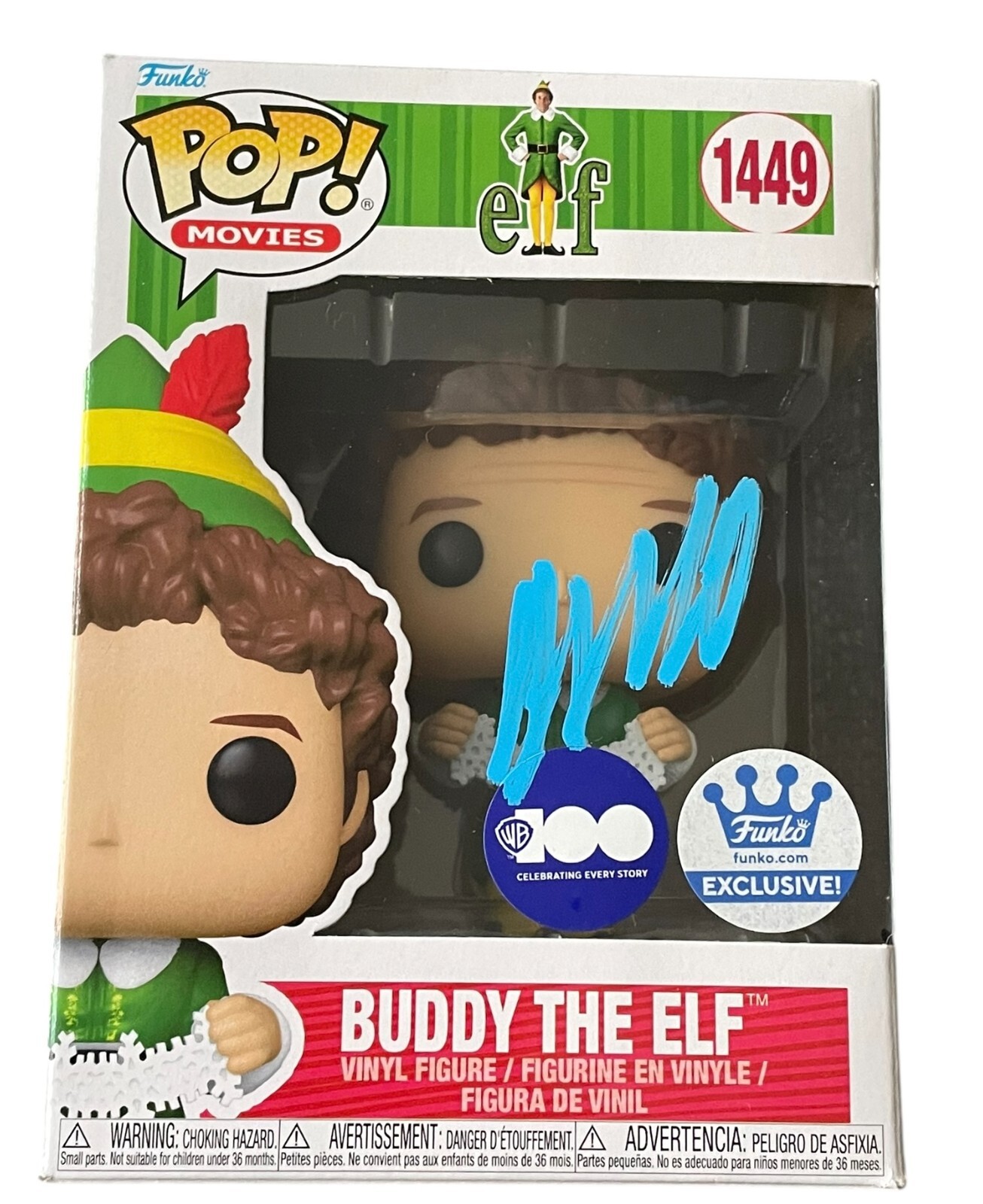 Will Ferrell Signed Autograph Buddy The Elf Funko Pop 1449 
