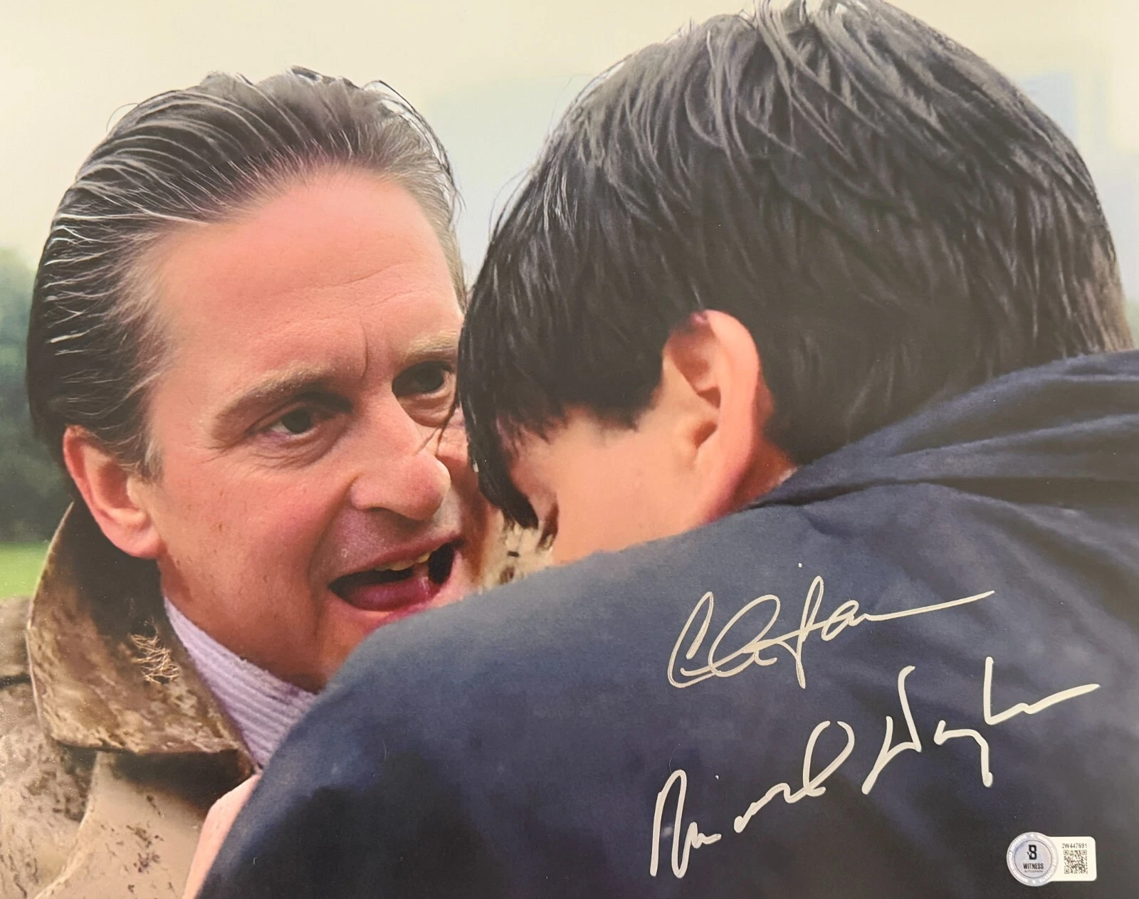 Michael Douglas Charlie Sheen Signed Wall Street 11x14 Photo Autograph Beckett