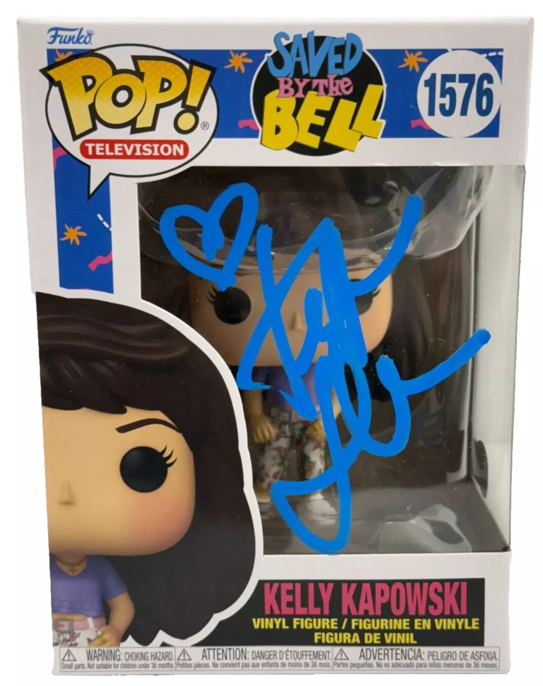 Tiffani Thiessen Signed Kelly Kapowski Funko Saved by the Bell Beckett Witness