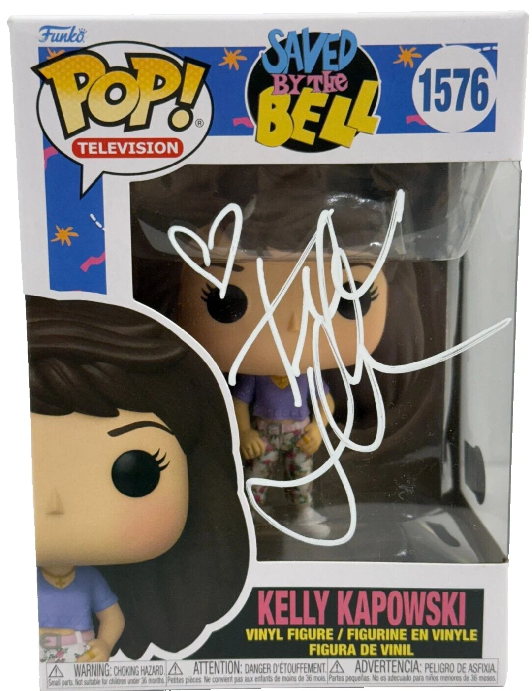 Tiffani Thiessen Signed Kelly Kapowski Funko Saved by the Bell Beckett Witness