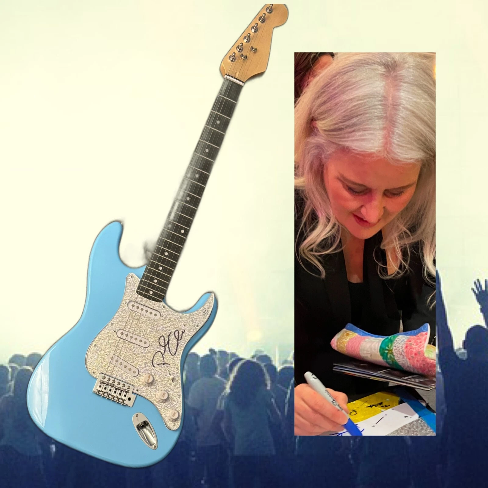 GFA I Don't Want to Wait Singer * PAULA COLE * Signed Electric Guitar PROOF COA